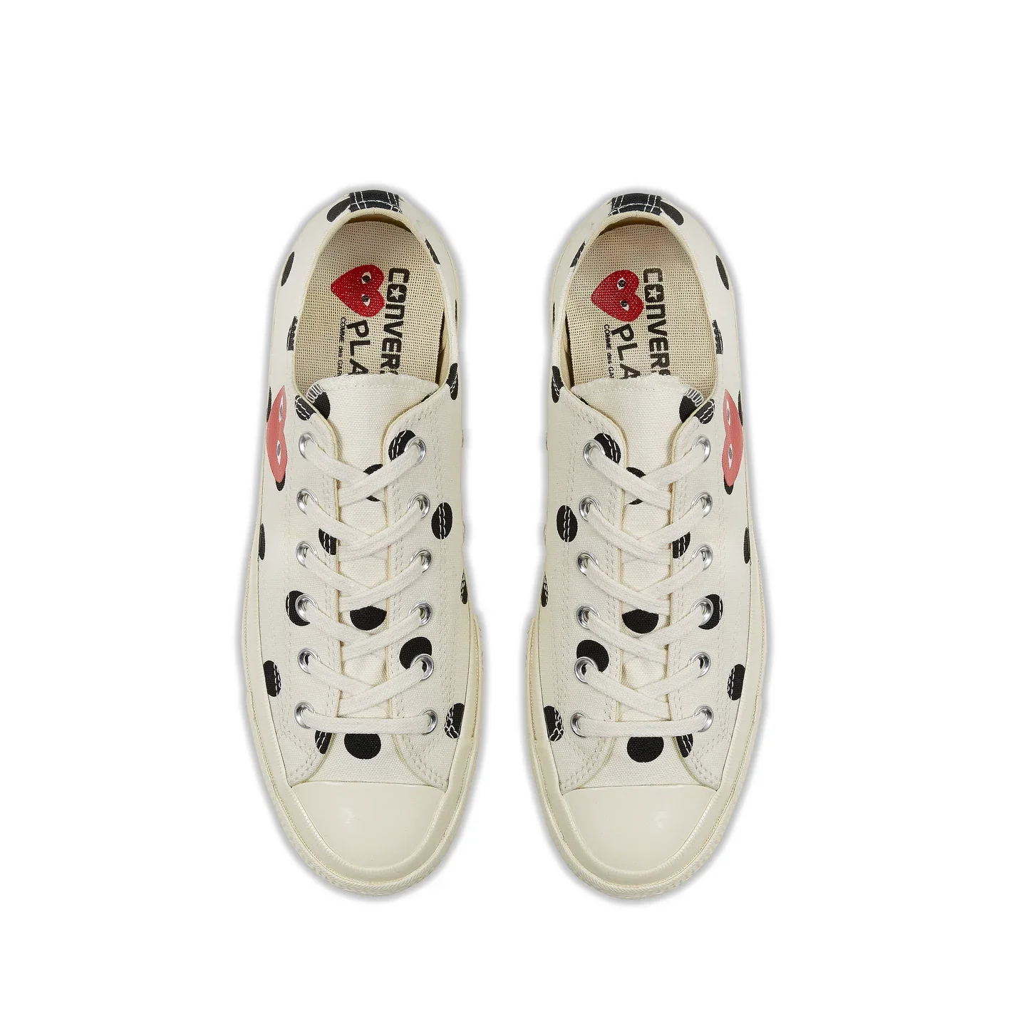 Play Converse - Polka Dot Red Heart Chuck Taylor All Star ’70 Low Sneakers - (White) - Image 2