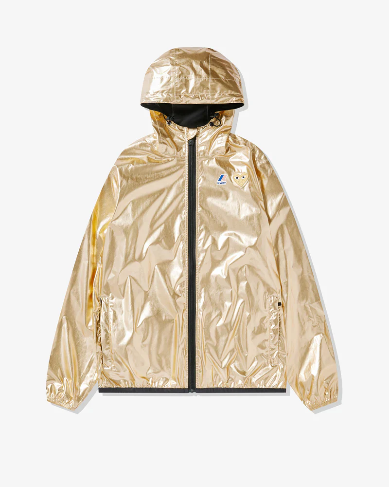 Play - K-Way Gold Heart Zip Jacket - (Gold)