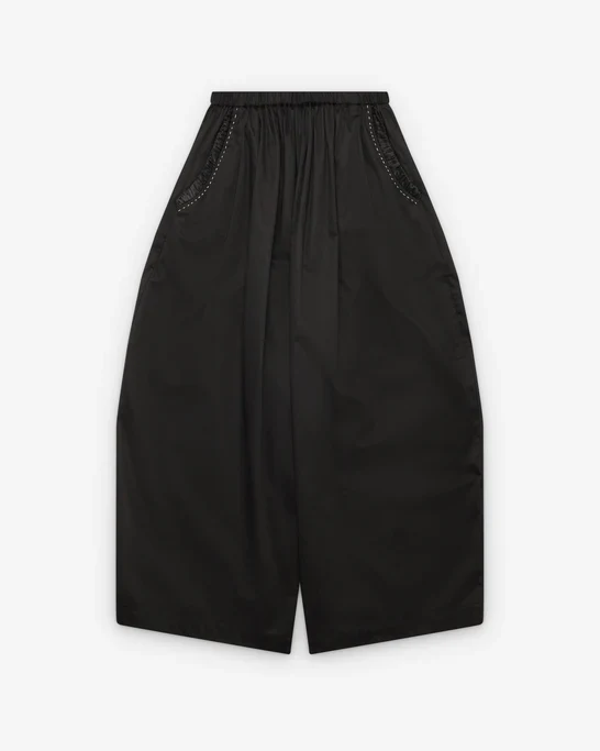 RENLI SU - Women's Balloon Pleated Trousers - (Black)