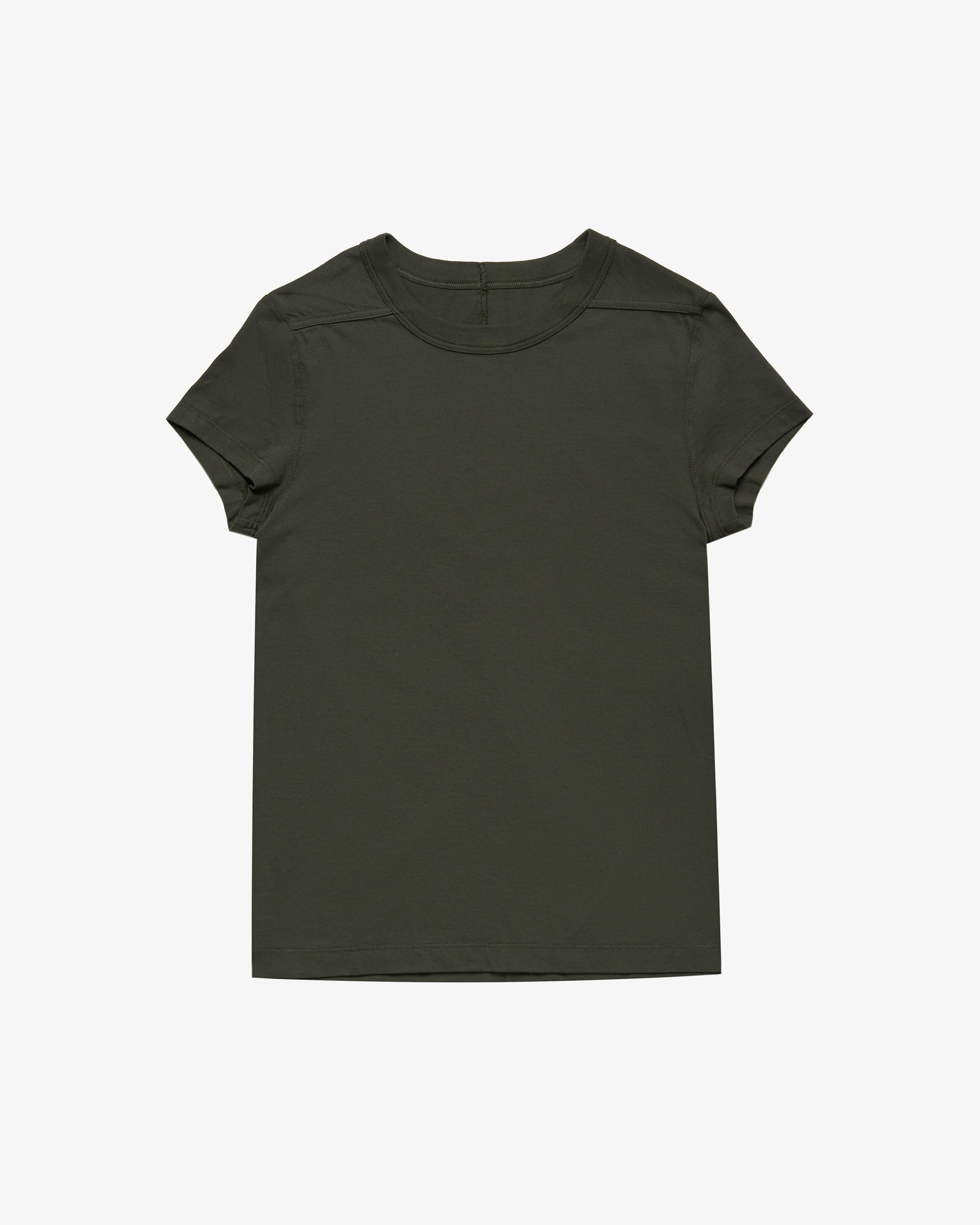 Rick Owens - Women's Cropped Level Tee - (Dark Green25)