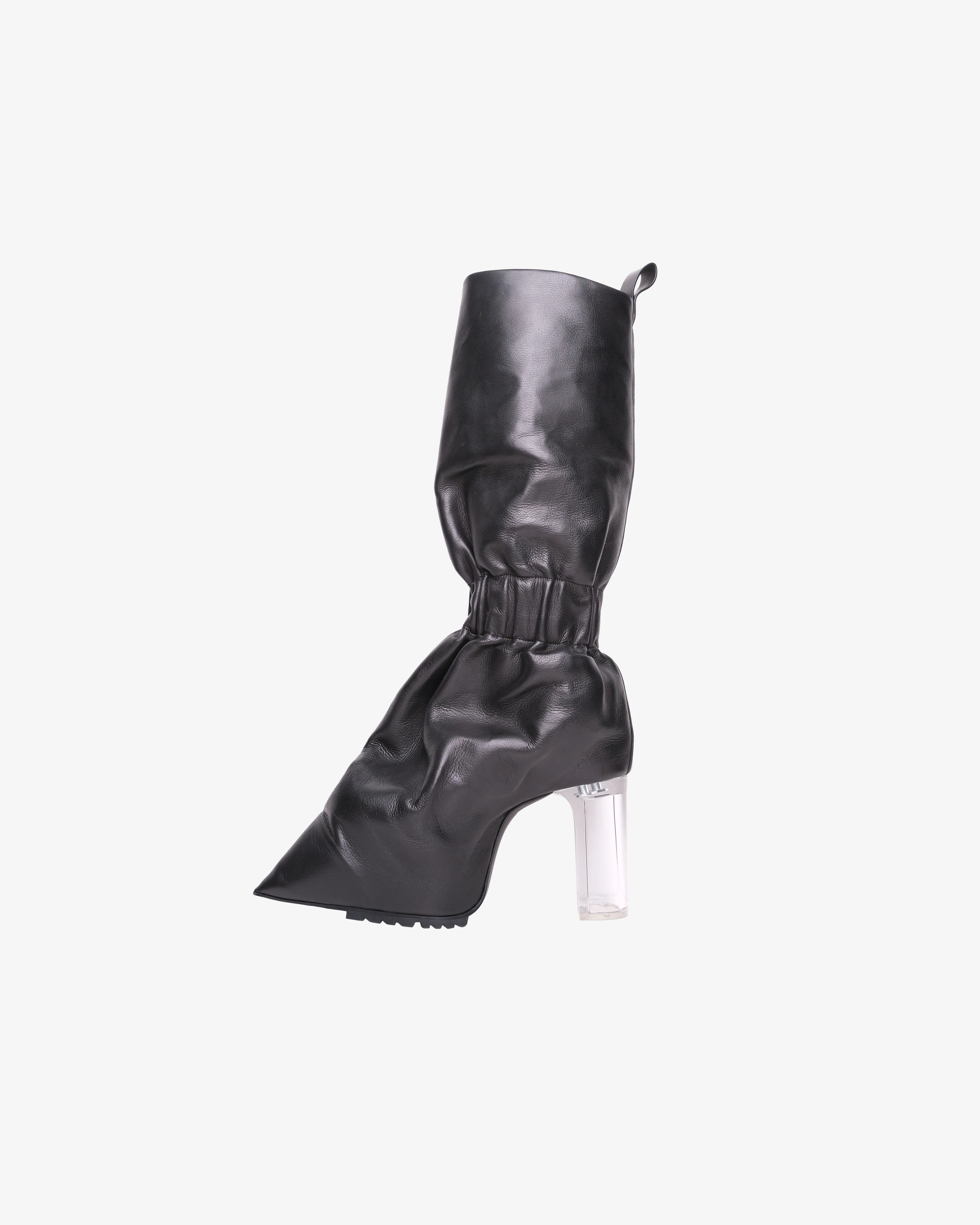 Rick Owens - Women's Leather Boots Cargo Taquito - (Black) - Image 2