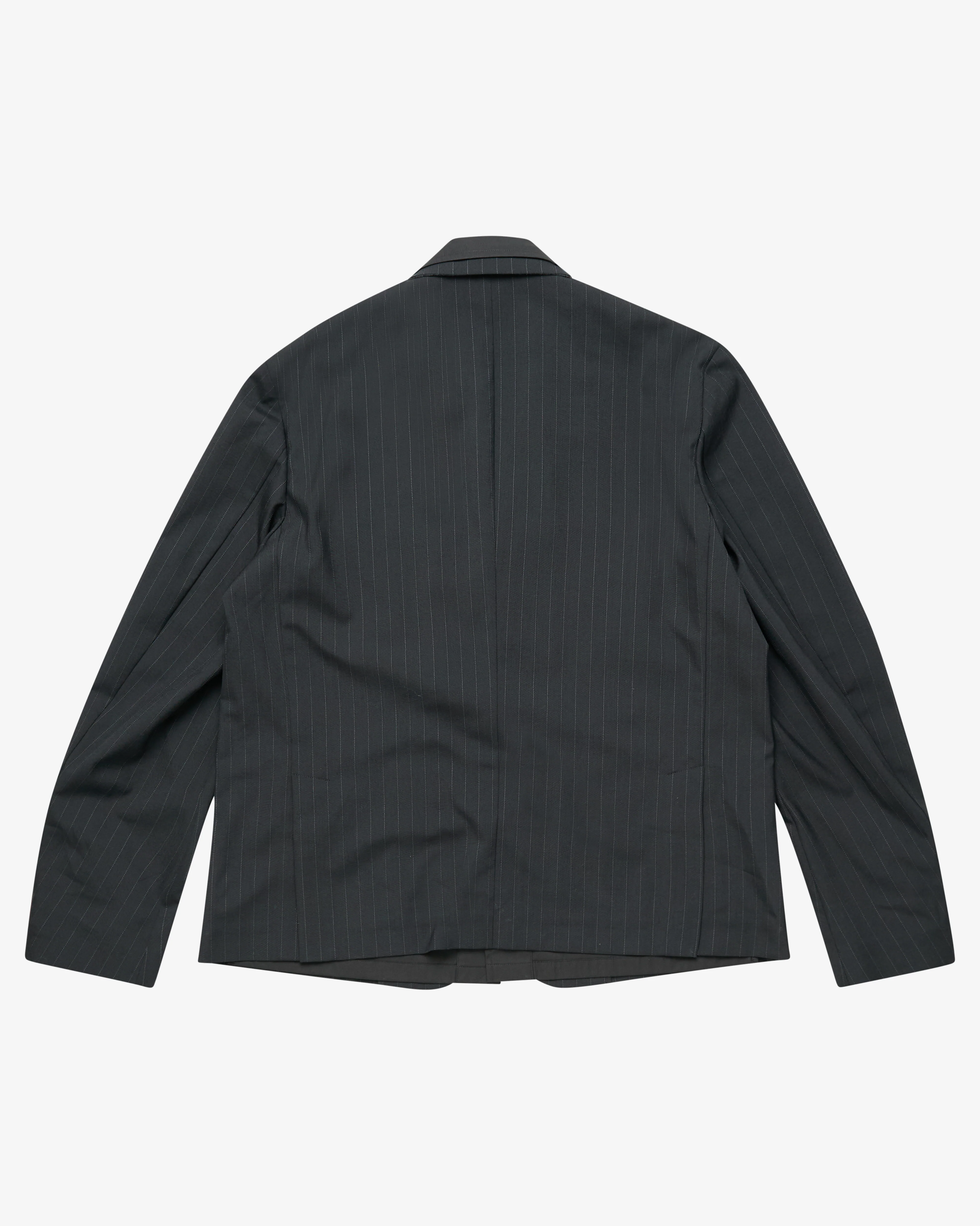 SACAI - Men's Chalk Stripe Jacket - (Black) - Image 2