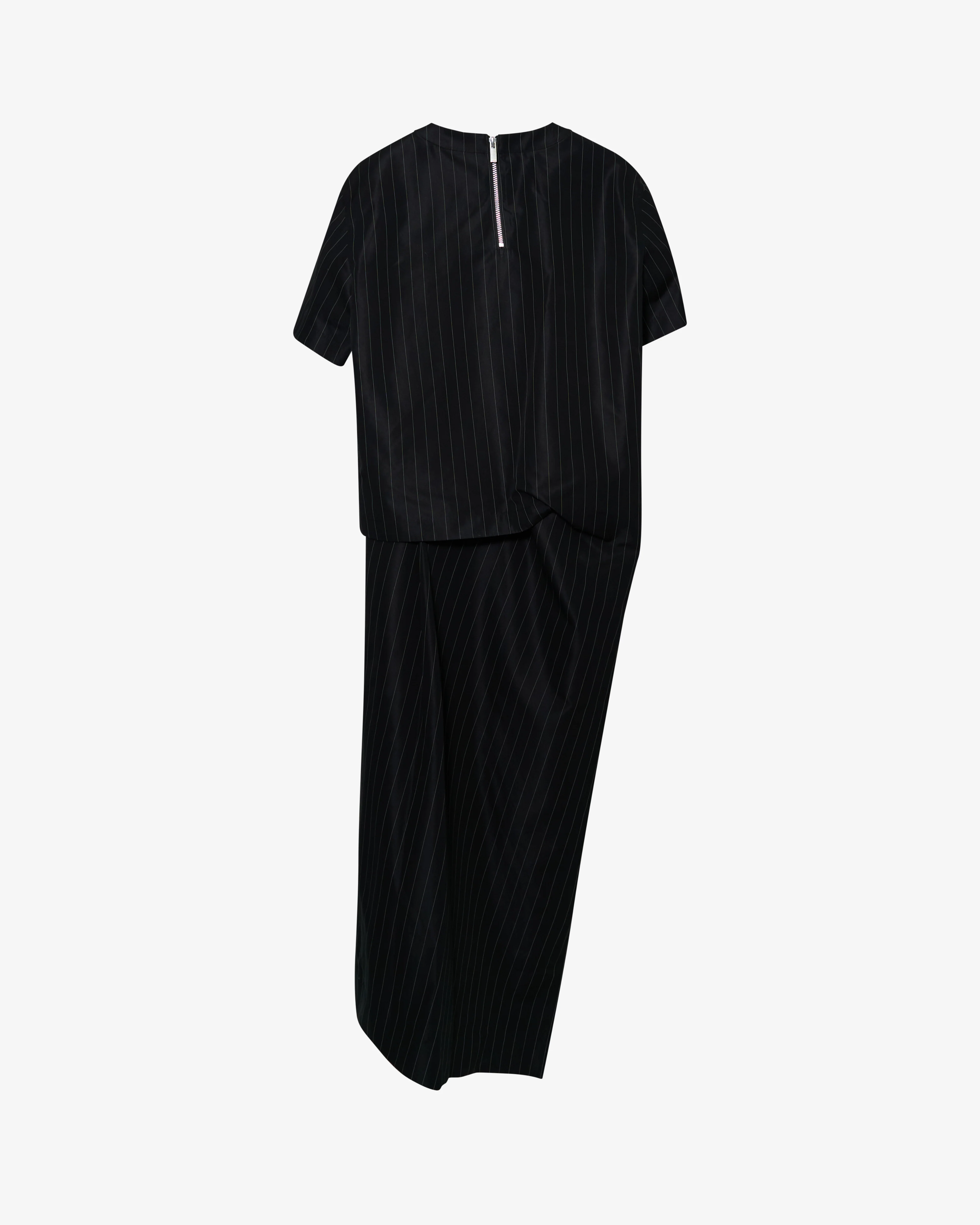 SACAI - Women's Chalk Stripe Dress - (Black) - Image 2