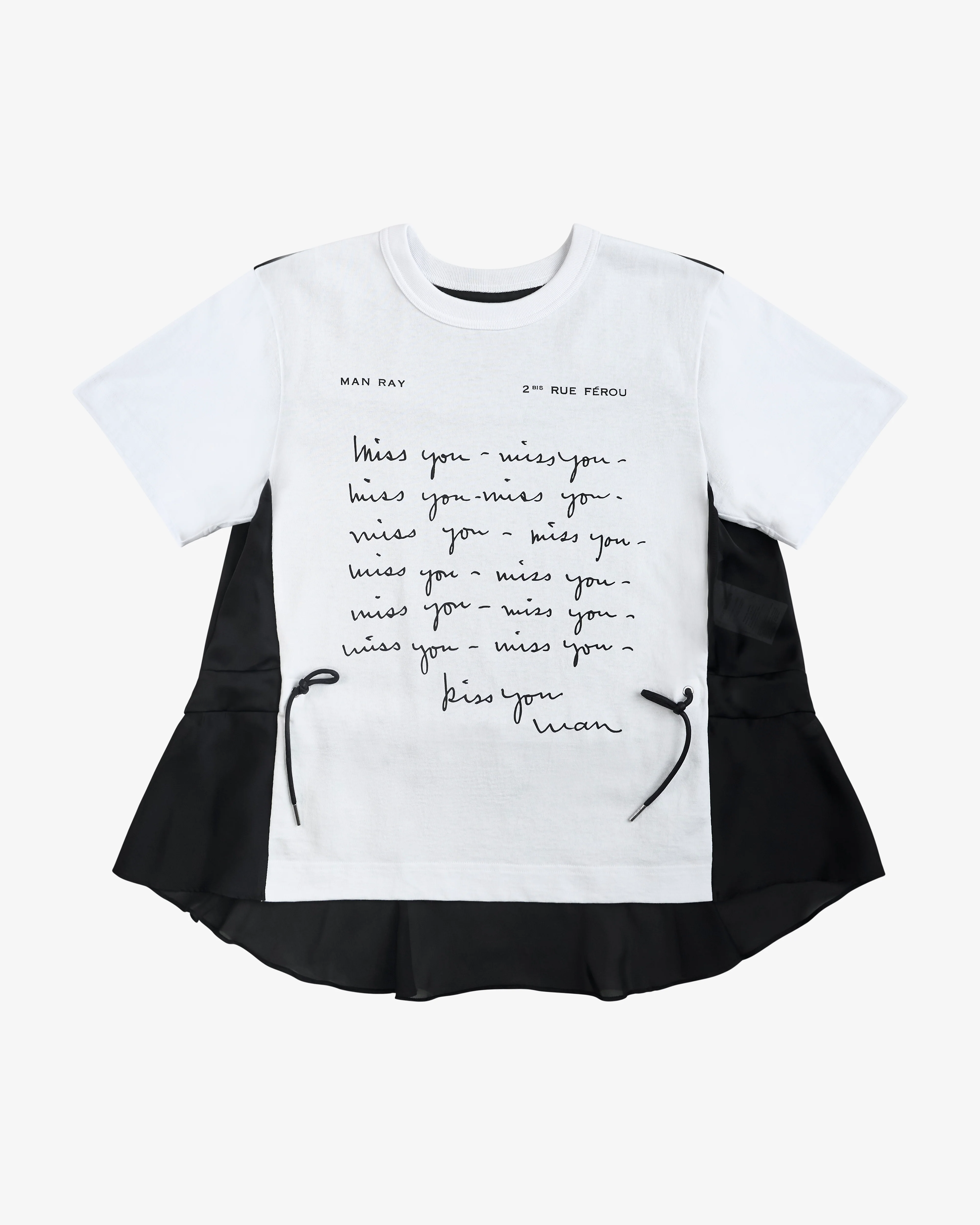 SACAI - Women's Cotton Jersey T-Shirt - (Off-White152)