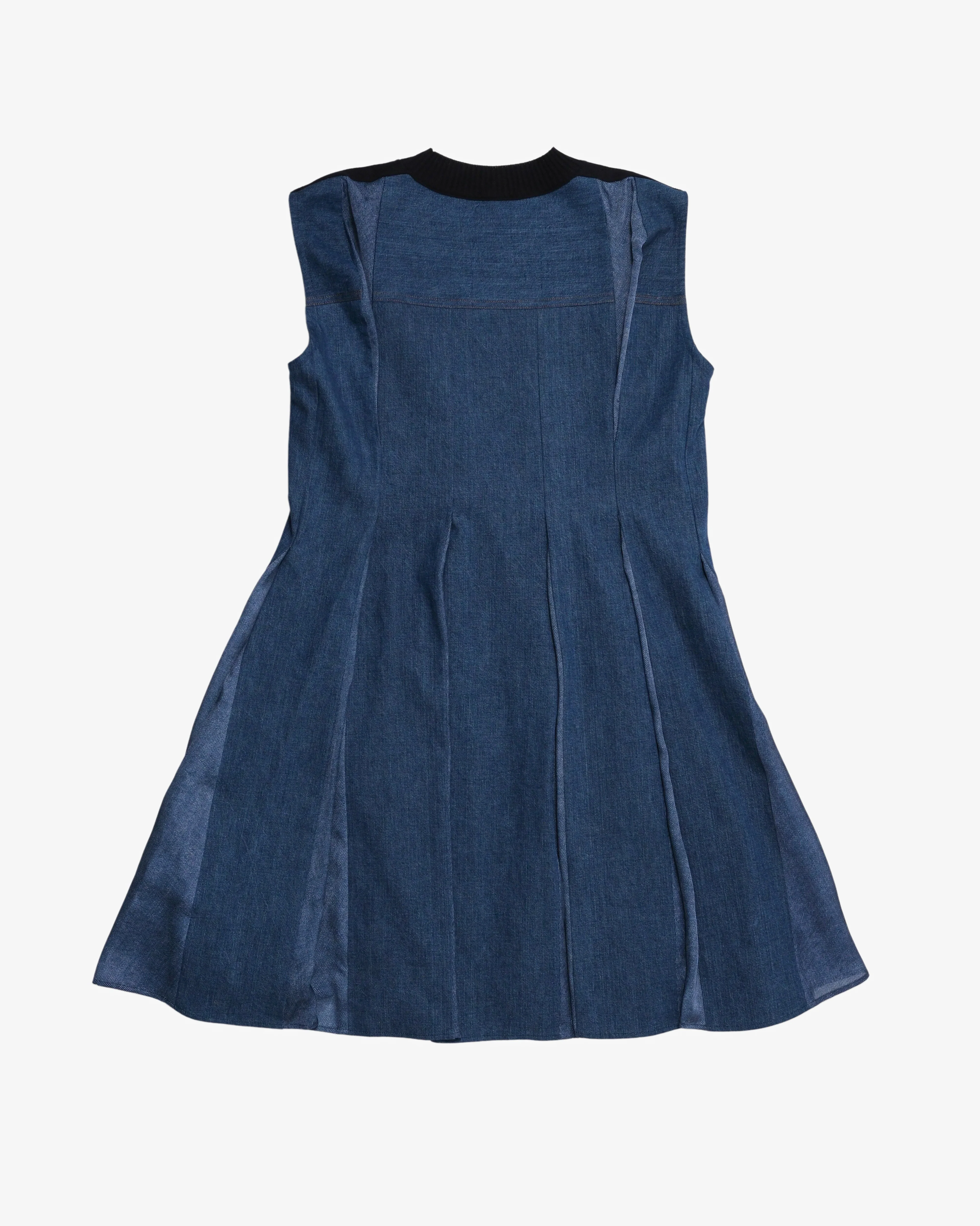 SACAI - Women's Denim X Knit Dress - (Denim210) - Image 2