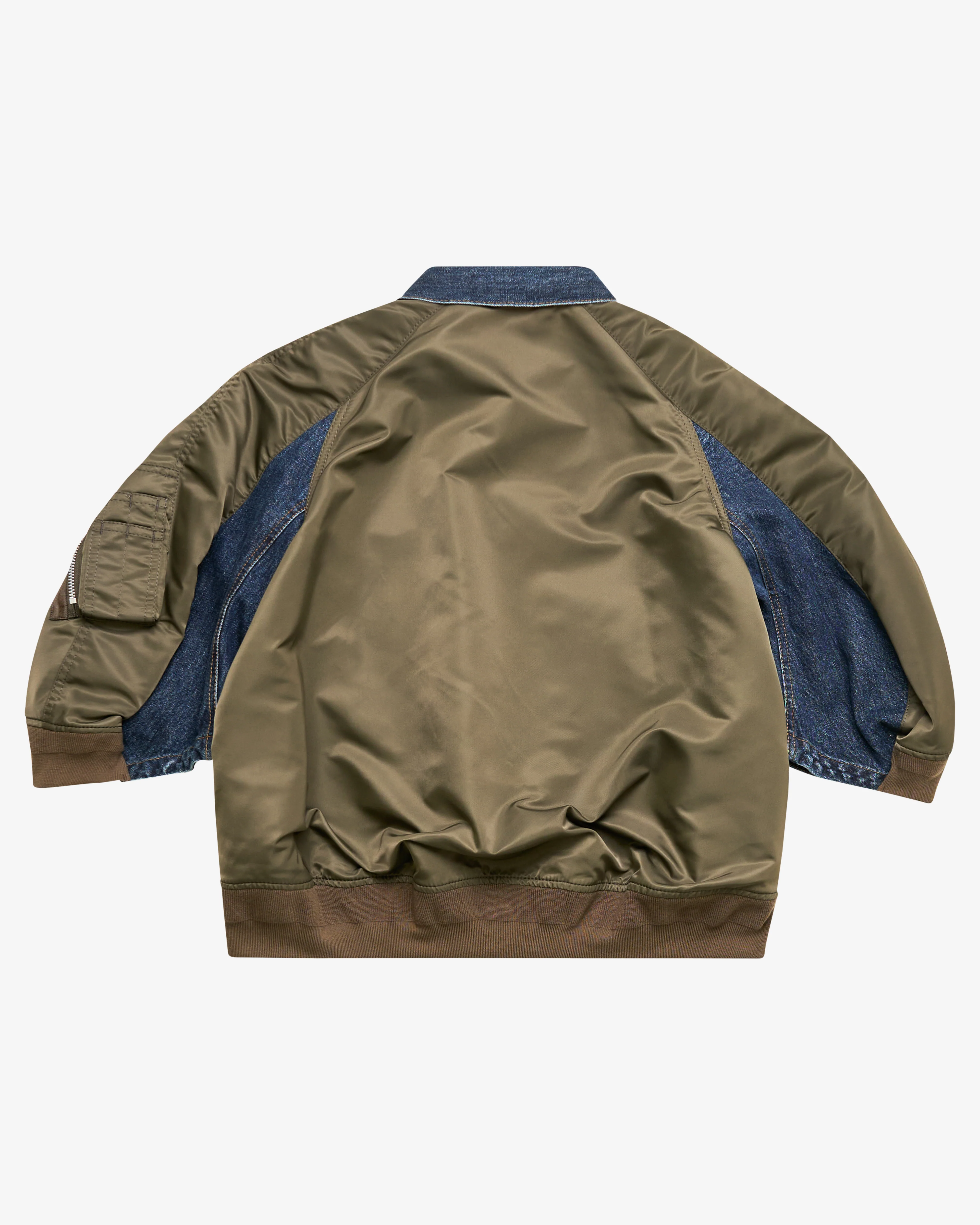 SACAI - Women's Denim X Nylon Twill Jacket - (Denim) - Image 2
