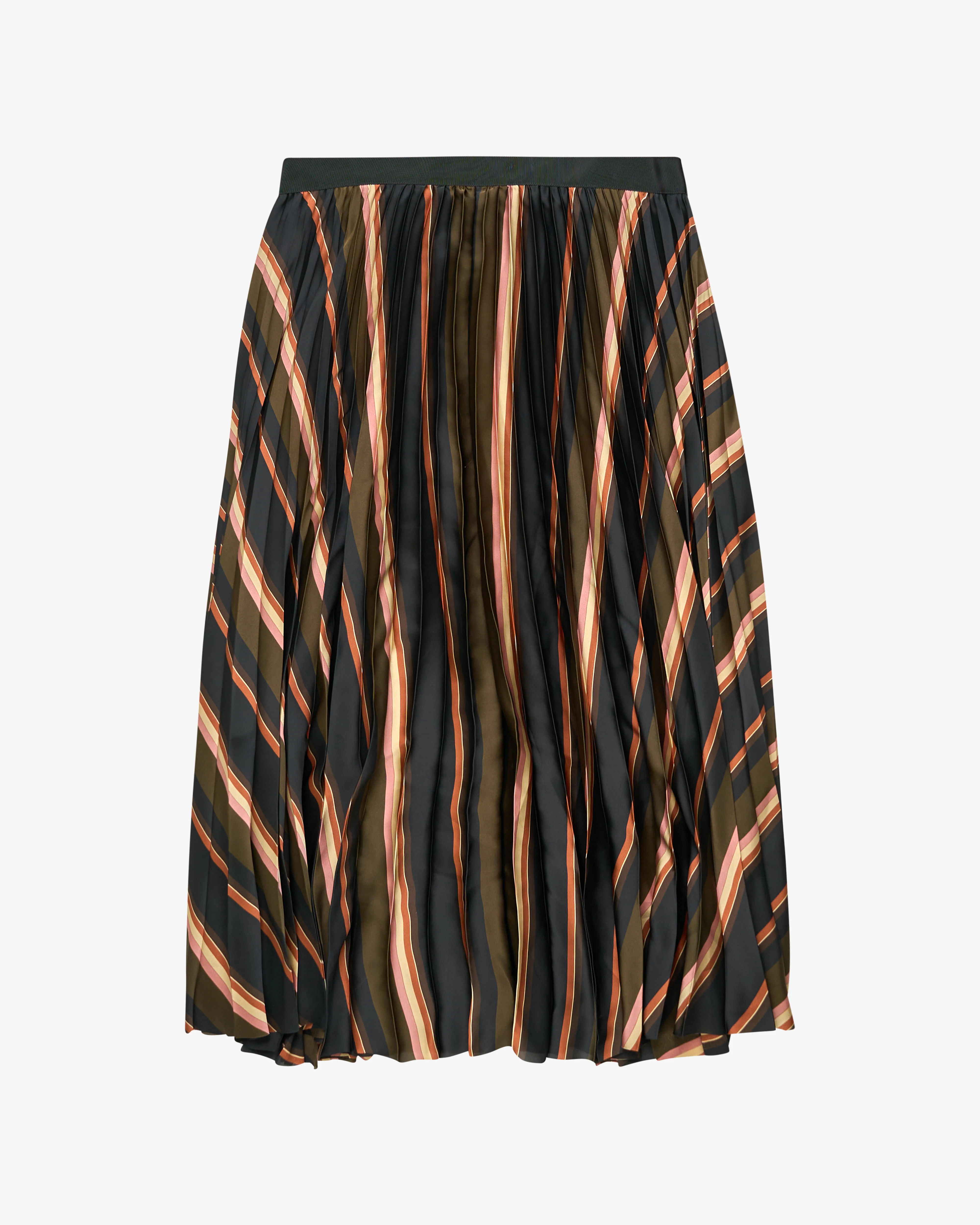 SACAI - Women's Horizontal Stripe Skirt - (Khaki) - Image 2