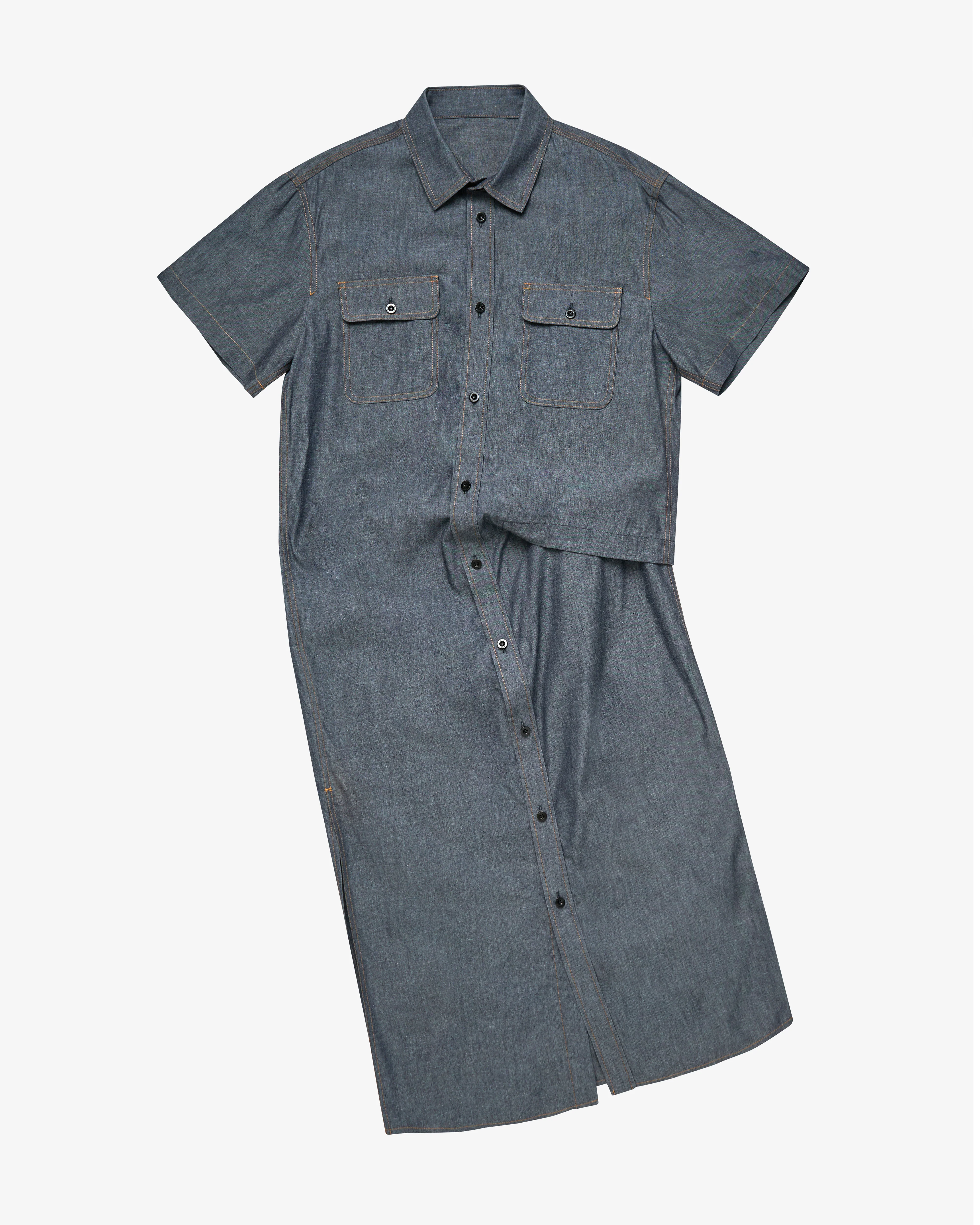 SACAI - Women's Light Weight Denim Dress - (Denim)