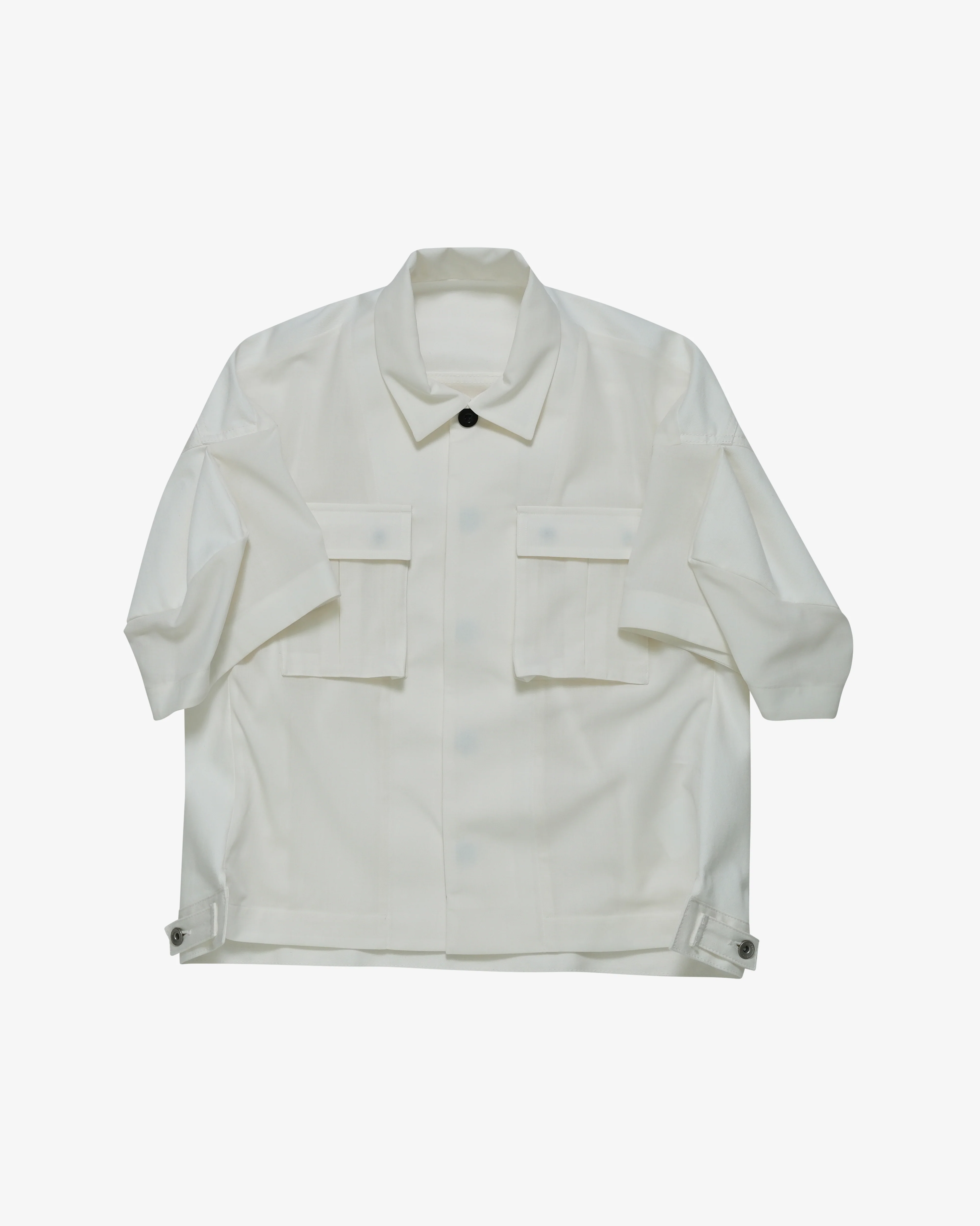 SACAI - Women's Suiting X Denim Shirt - (Off-White)