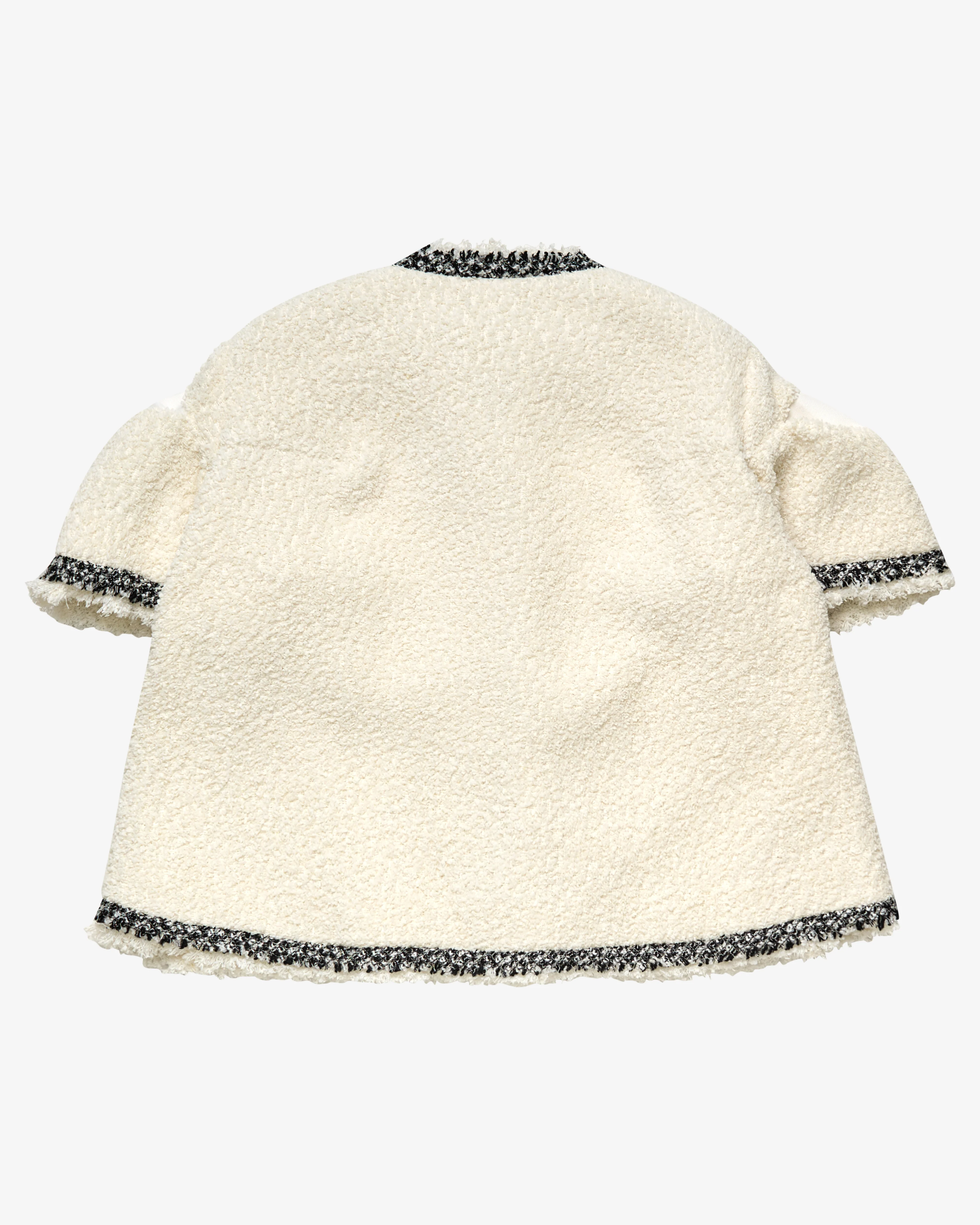 SACAI - Women's Tweed Jacket - (Off-White) - Image 2