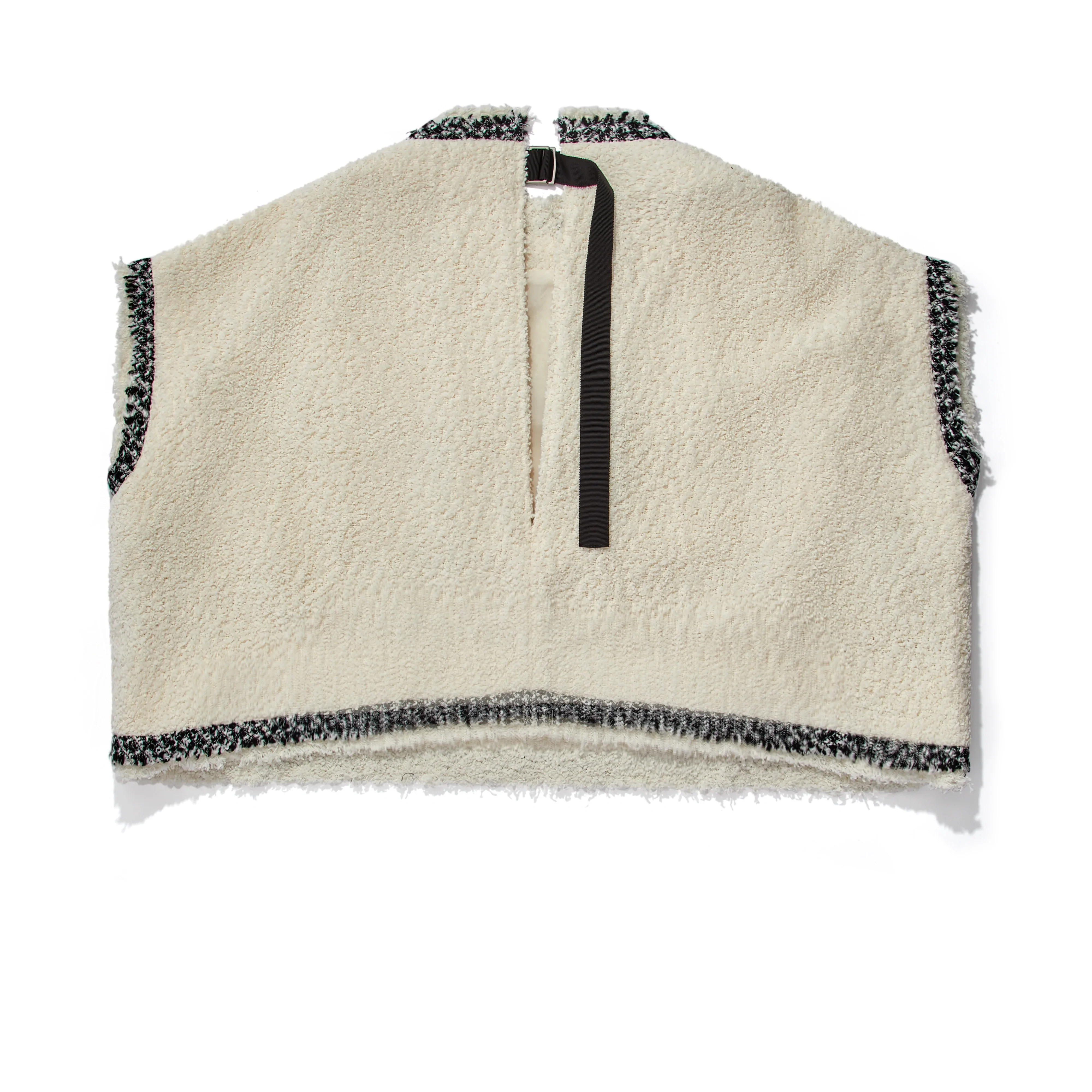 SACAI - Women's Tweed Pullover - (Off White) - Image 2