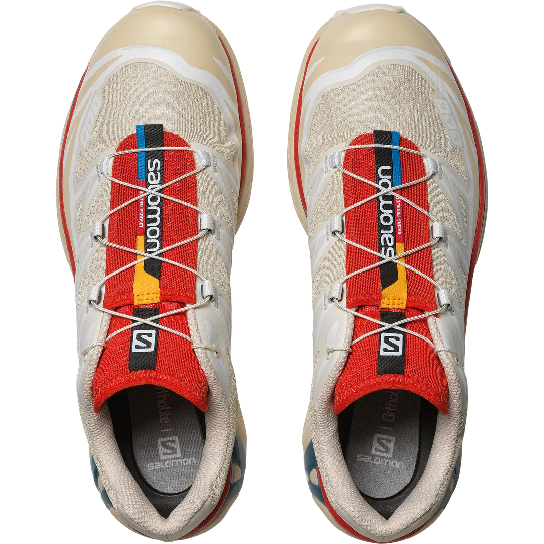 Salomon - XT-6 - (Almond Milk / Bleached Sand / Aurora Red) - Image 3