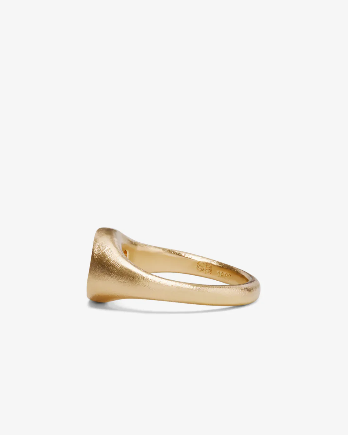 SEB BROWN - Yellow Neapolitan Oval Ring - (9K Yellow Gold) - Image 2