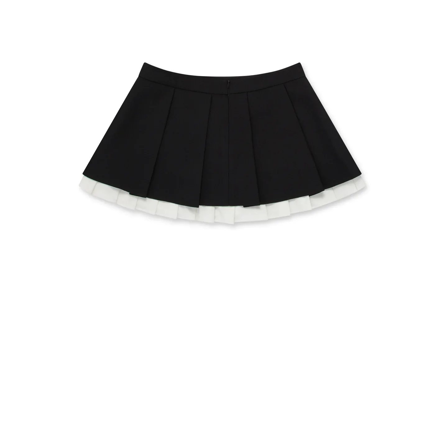 SHUSHU/TONG - Women's Ruffled Pleat Short Skirt - (Black) - Image 2