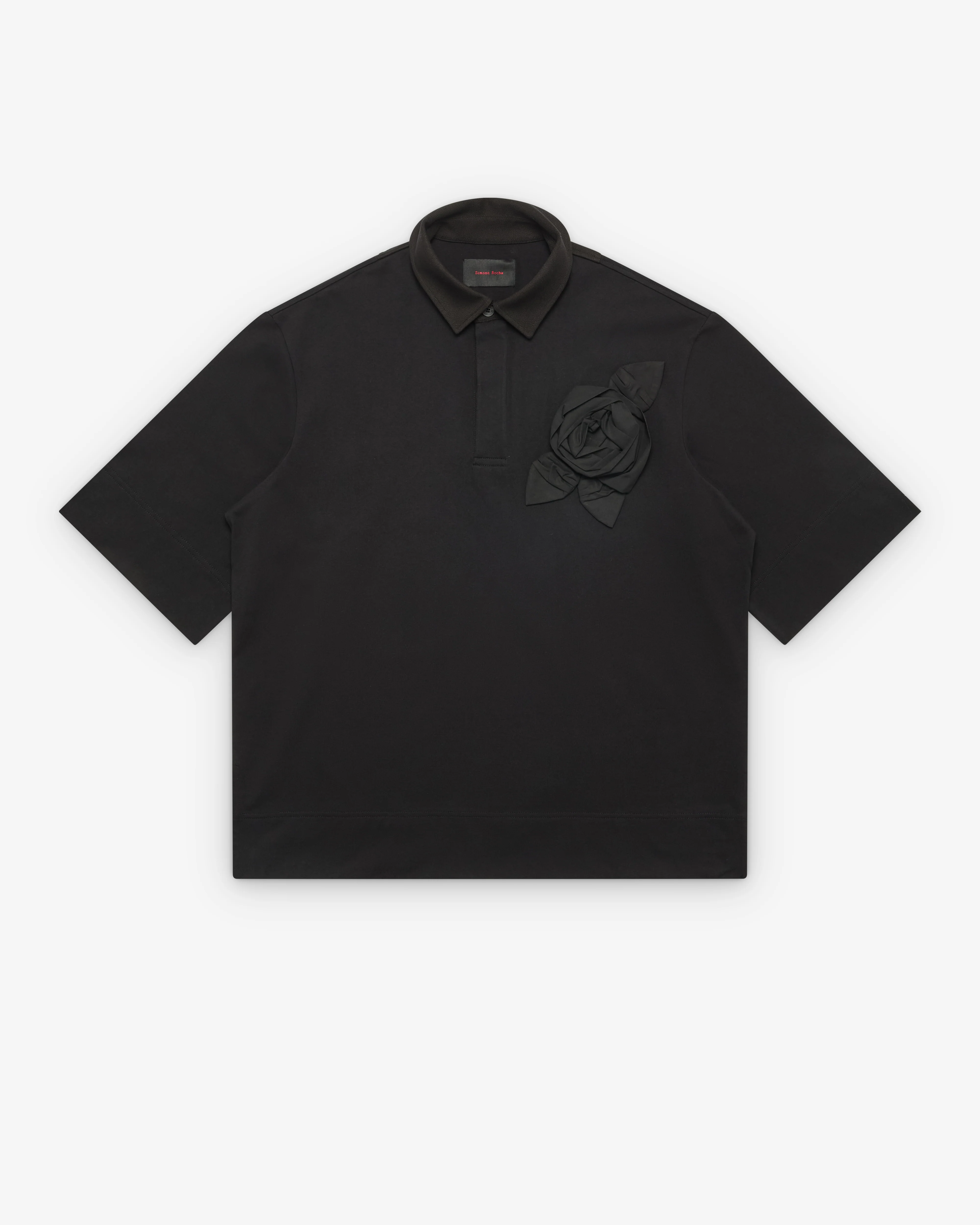 SIMONE ROCHA - Men's Pressed Rosette Rugby Jersey - (Black)