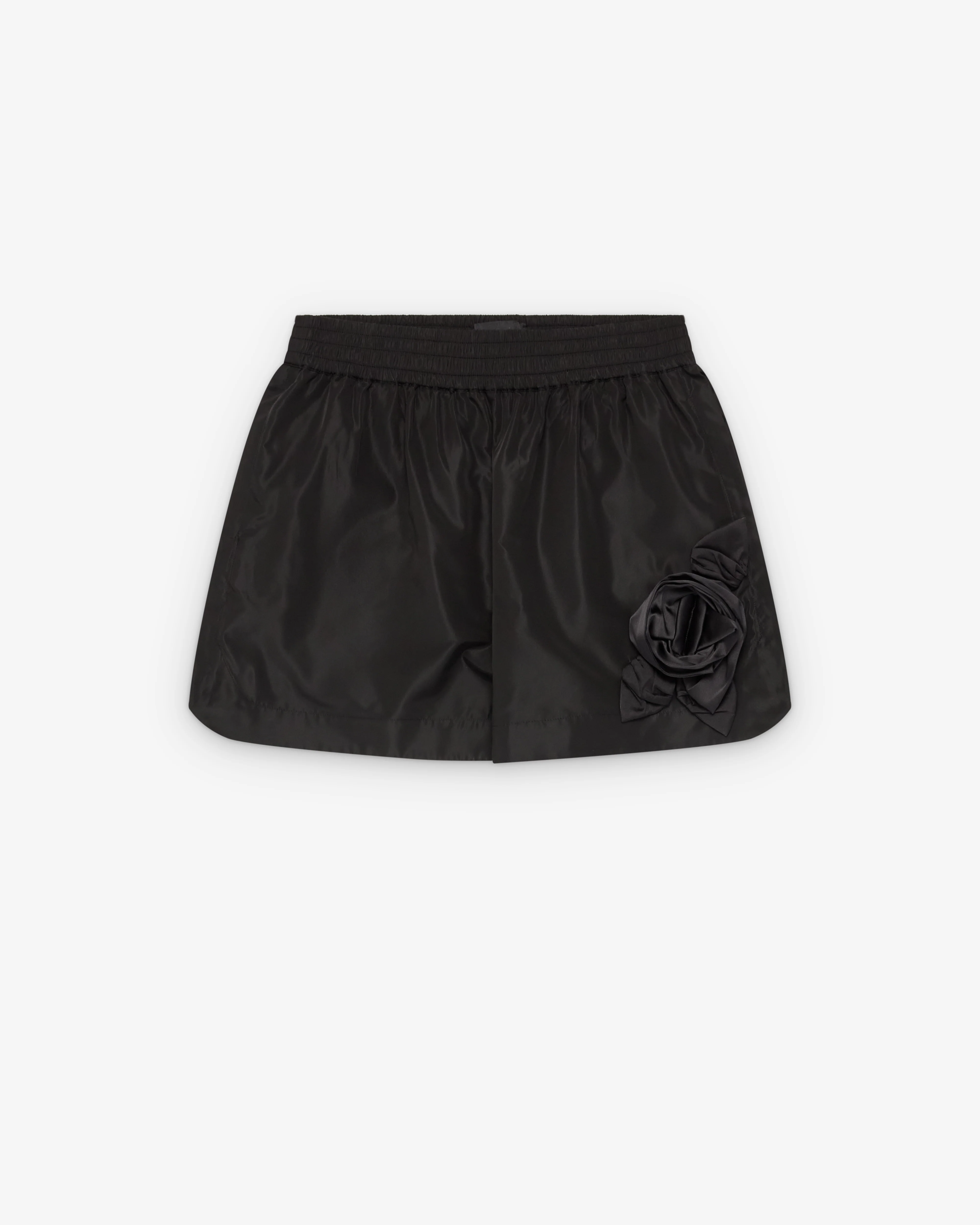 SIMONE ROCHA - Men's Pressed Rosette Split-Hem Shorts - (Black)