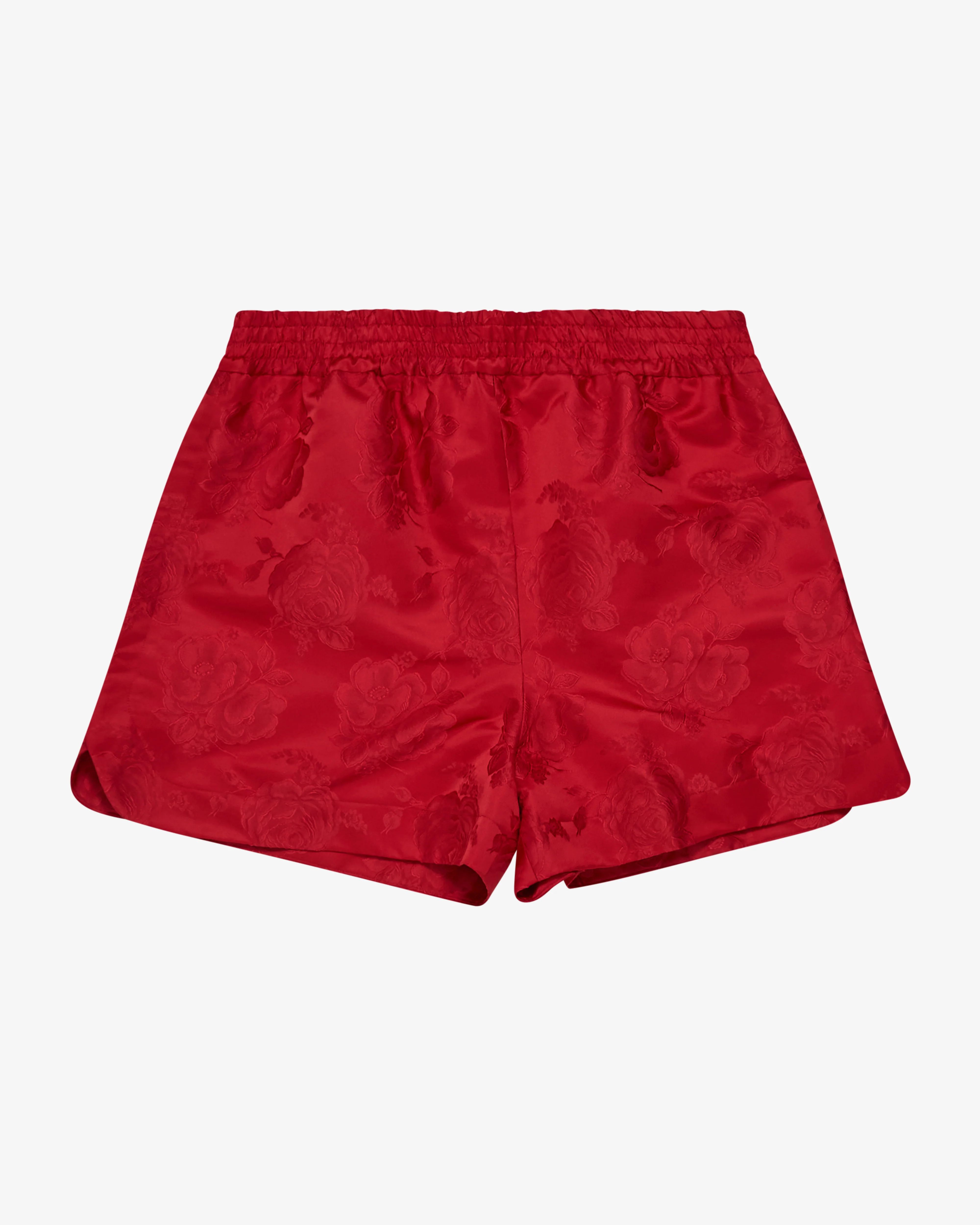 SIMONE ROCHA - Men's Split-Hem Rose Shorts - (Red)