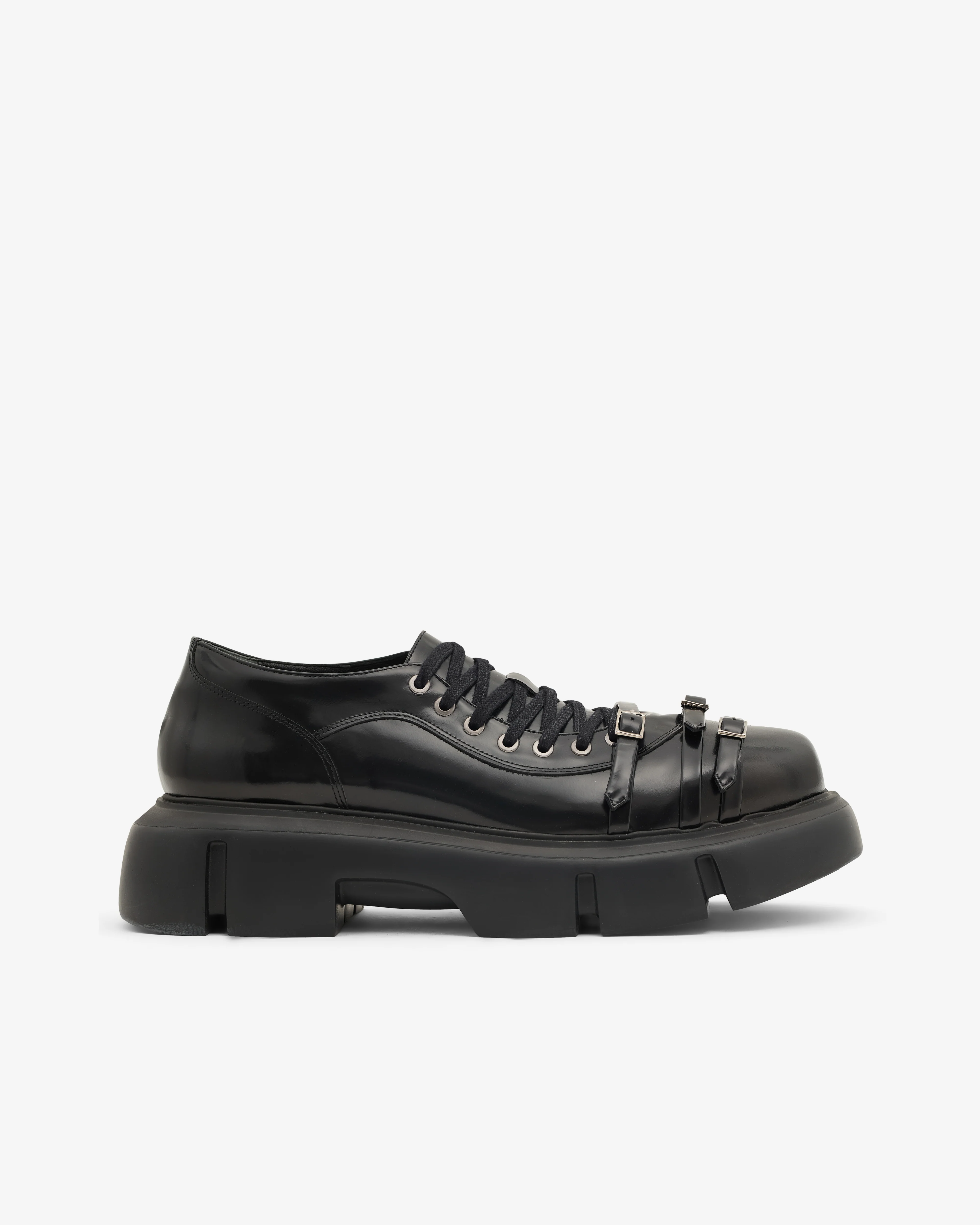 SIMONE ROCHA - Women's Low Platform Buckle Boot - (Black)