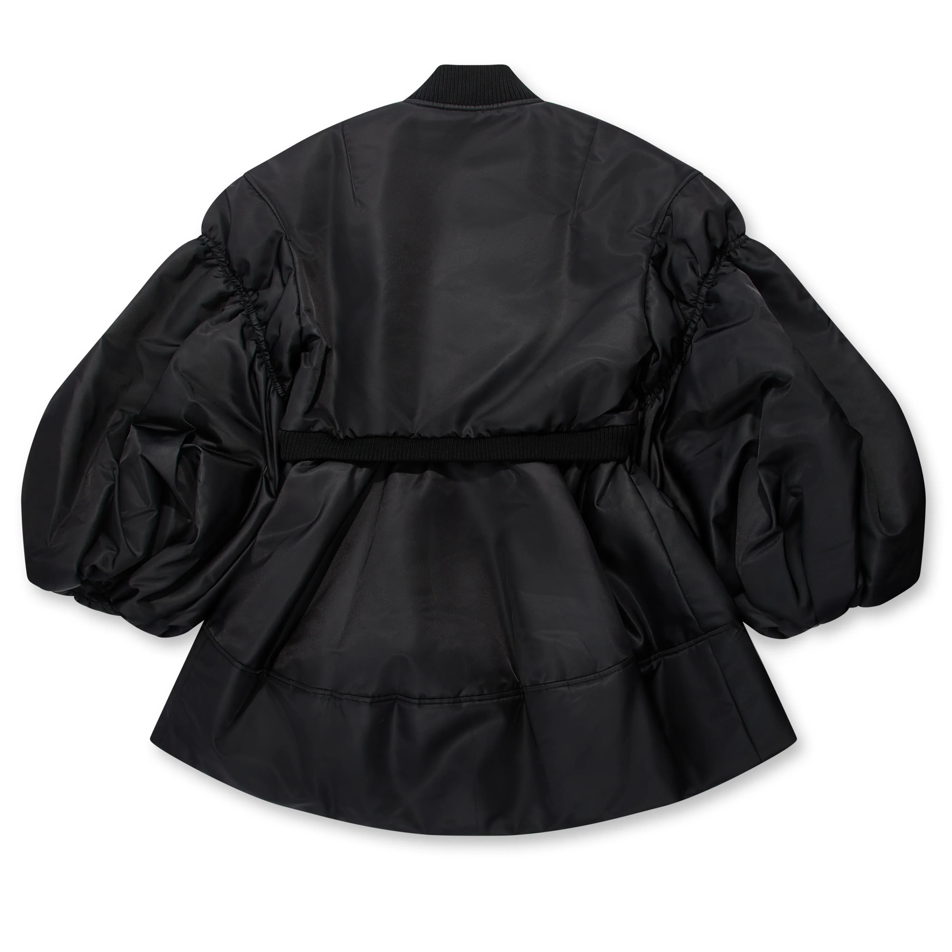 Simone Rocha - Women'S Puff Sleeve Zip-Up Bomber - (Black) - Image 2