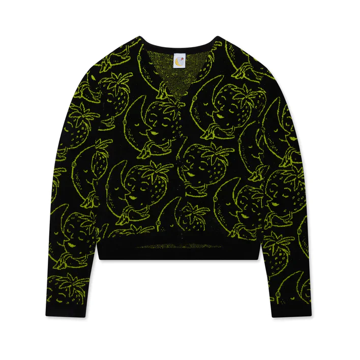 Sky High Farm Workwear - Heidi Bivens V-Neck Cardigan - (Black) Rich text editor