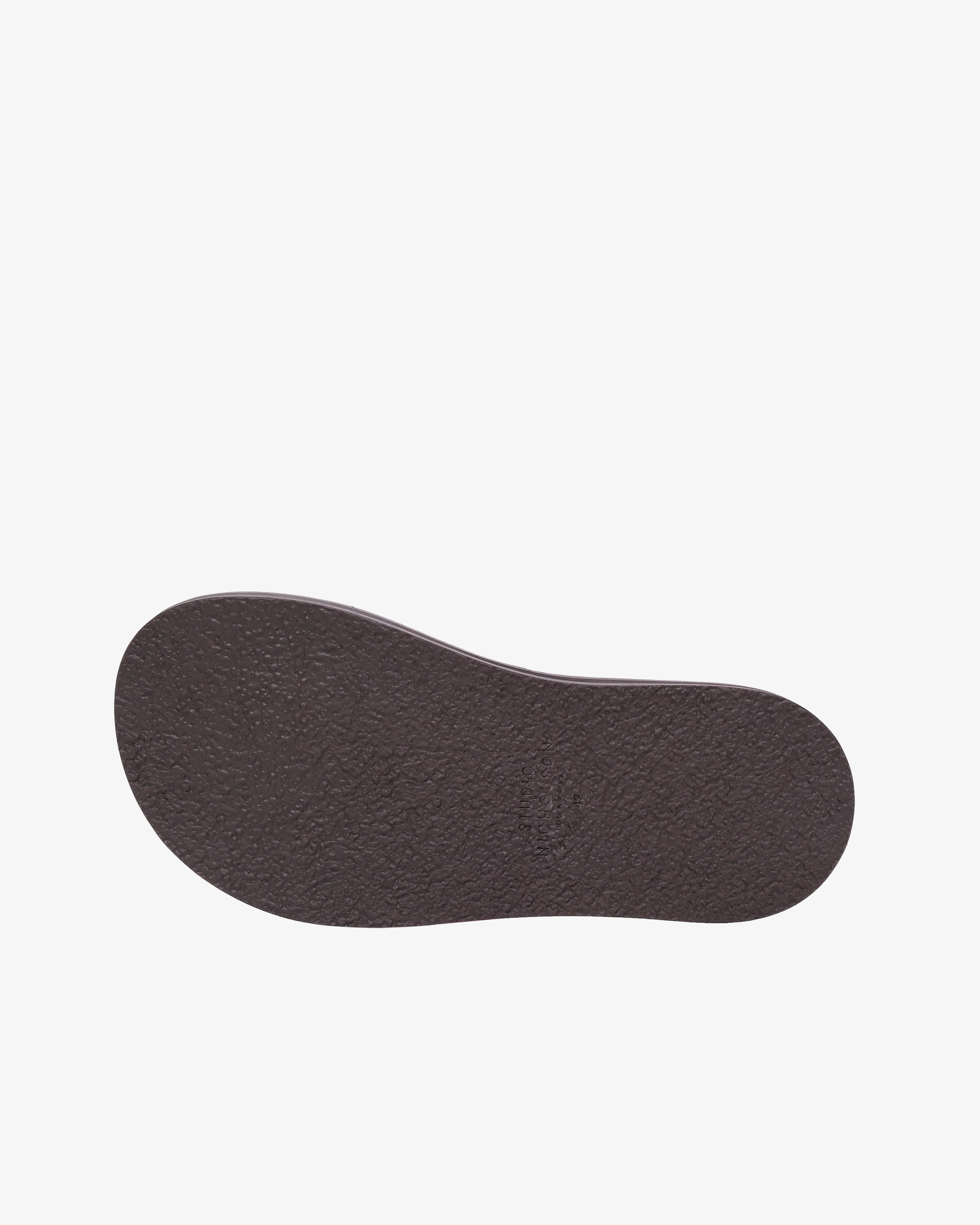 STUDIO NICHOLSON - Men's Footbed Thong - (Brown) - Image 4
