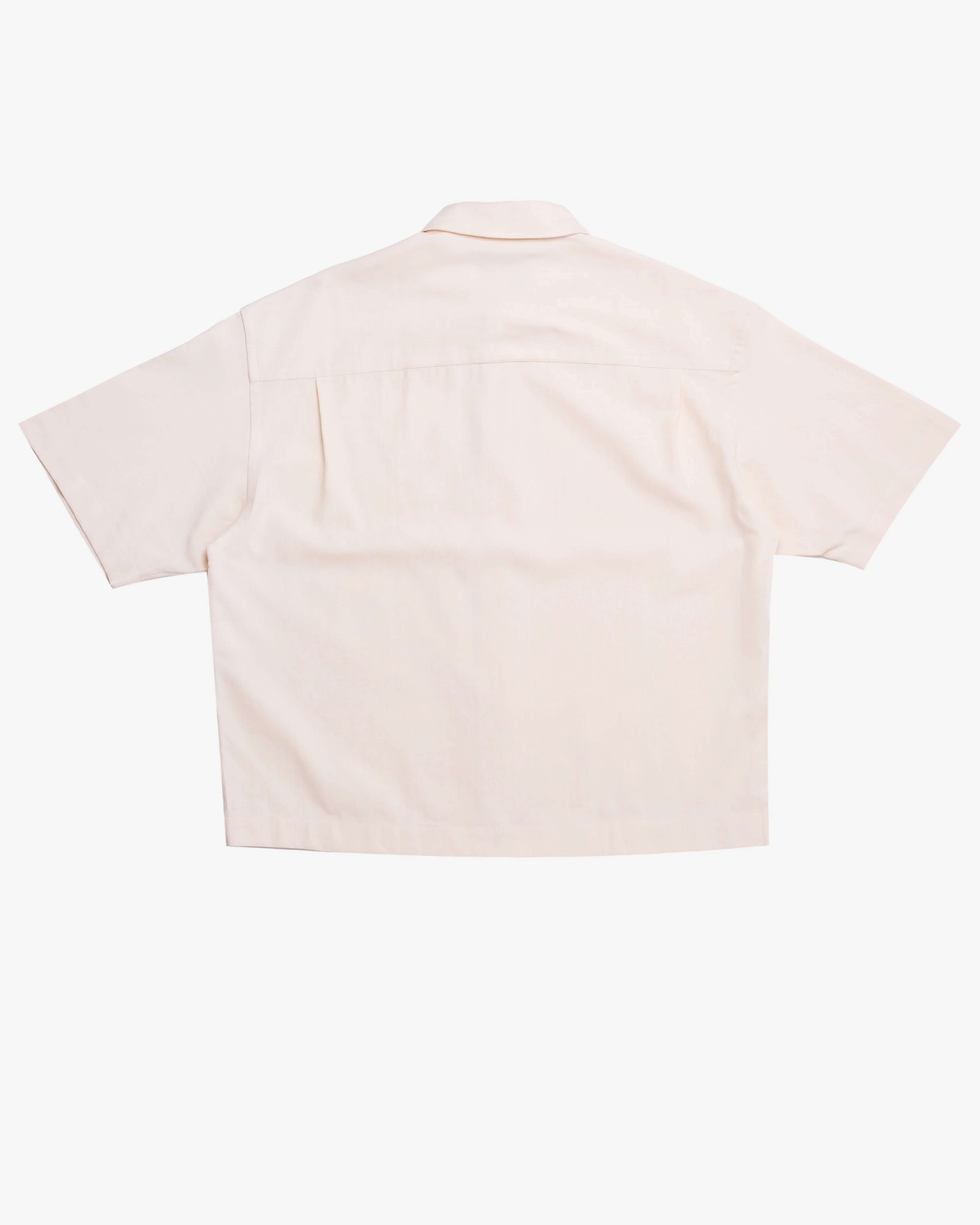 STUDIO NICHOLSON - Men's Short Sleeve Boxy Shirt - (Off-White) - Image 2