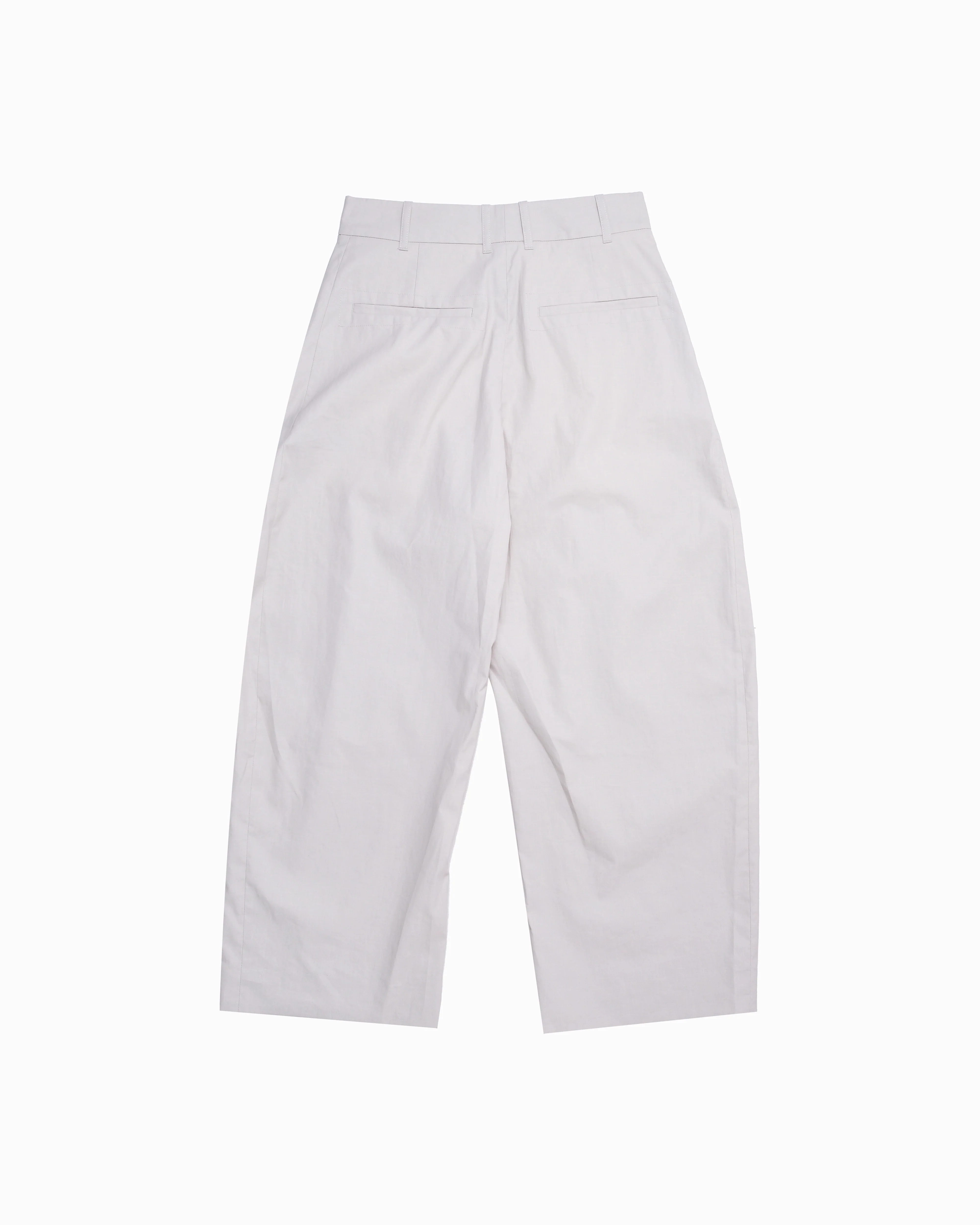 STUDIO NICHOLSON - Women's Pants Single Pleat Curved Leg Pant - (Natural) - Image 2