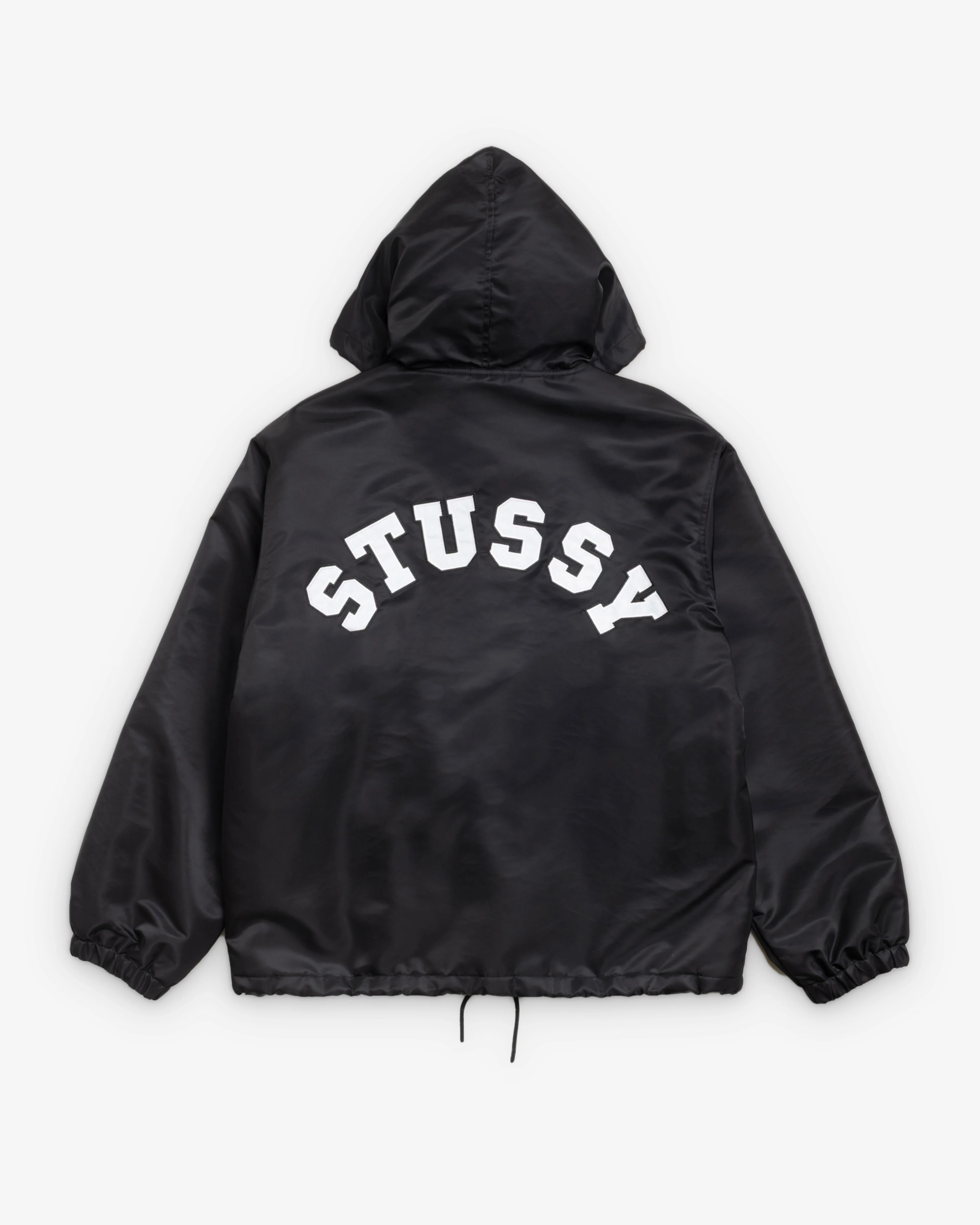 Stüssy - Men's Hooded Coaches Jacket - (Black) - Image 2