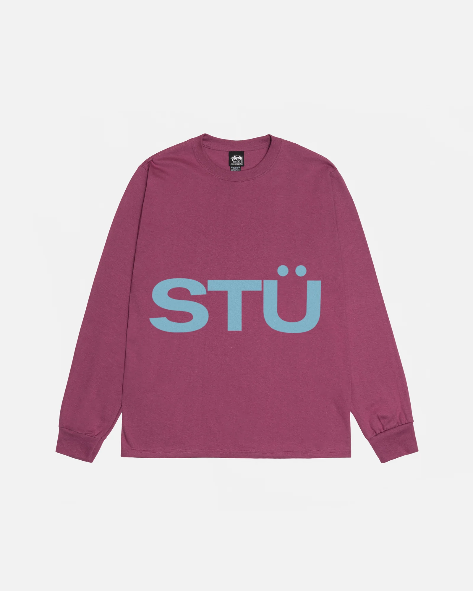 Stüssy - Men's All Caps Ls Tee - (Berry)