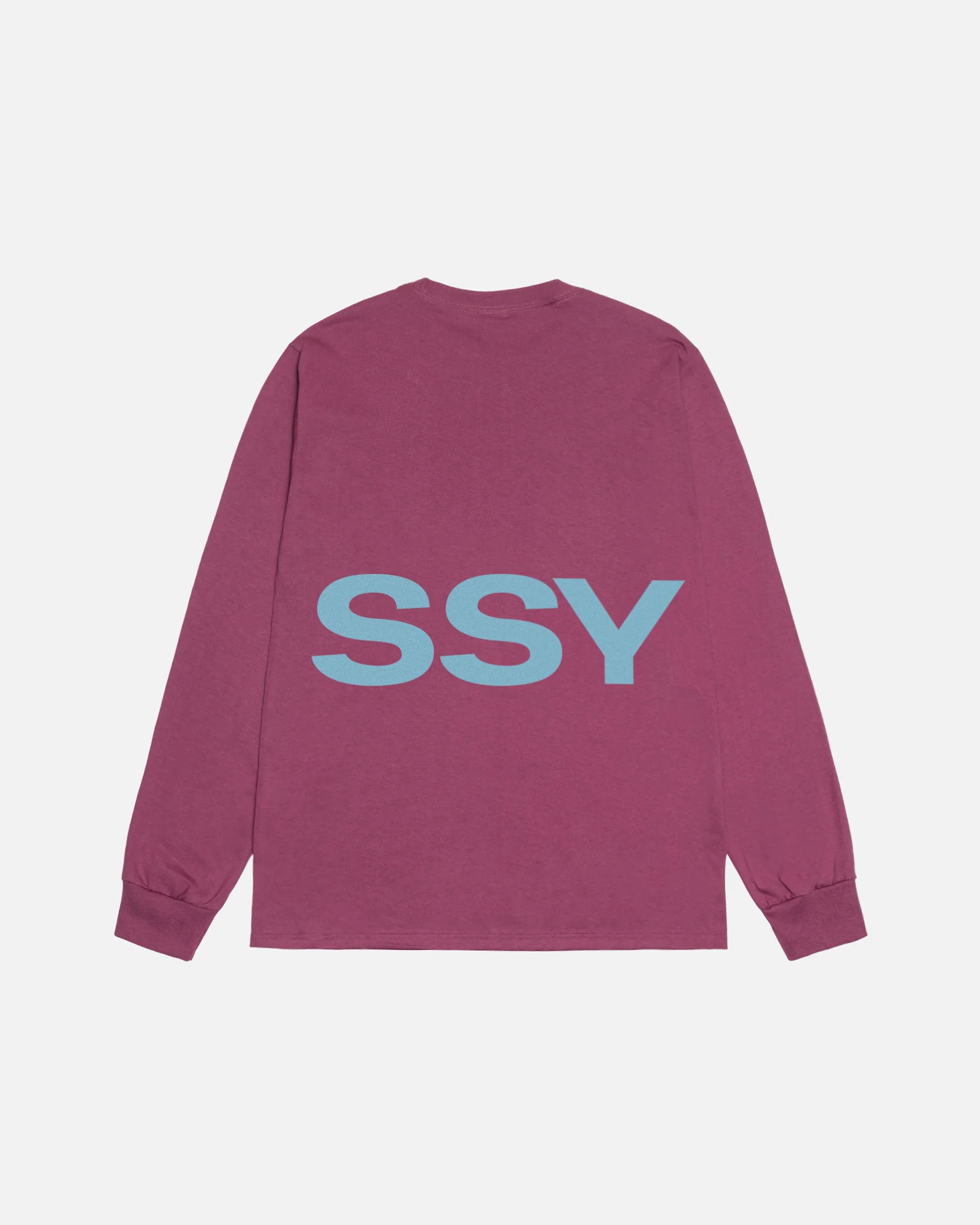 Stüssy - Men's All Caps Ls Tee - (Berry) - Image 2