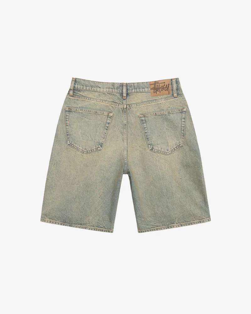 Stussy - Men's Big OL Shorts Denim - (Grey) - Image 2