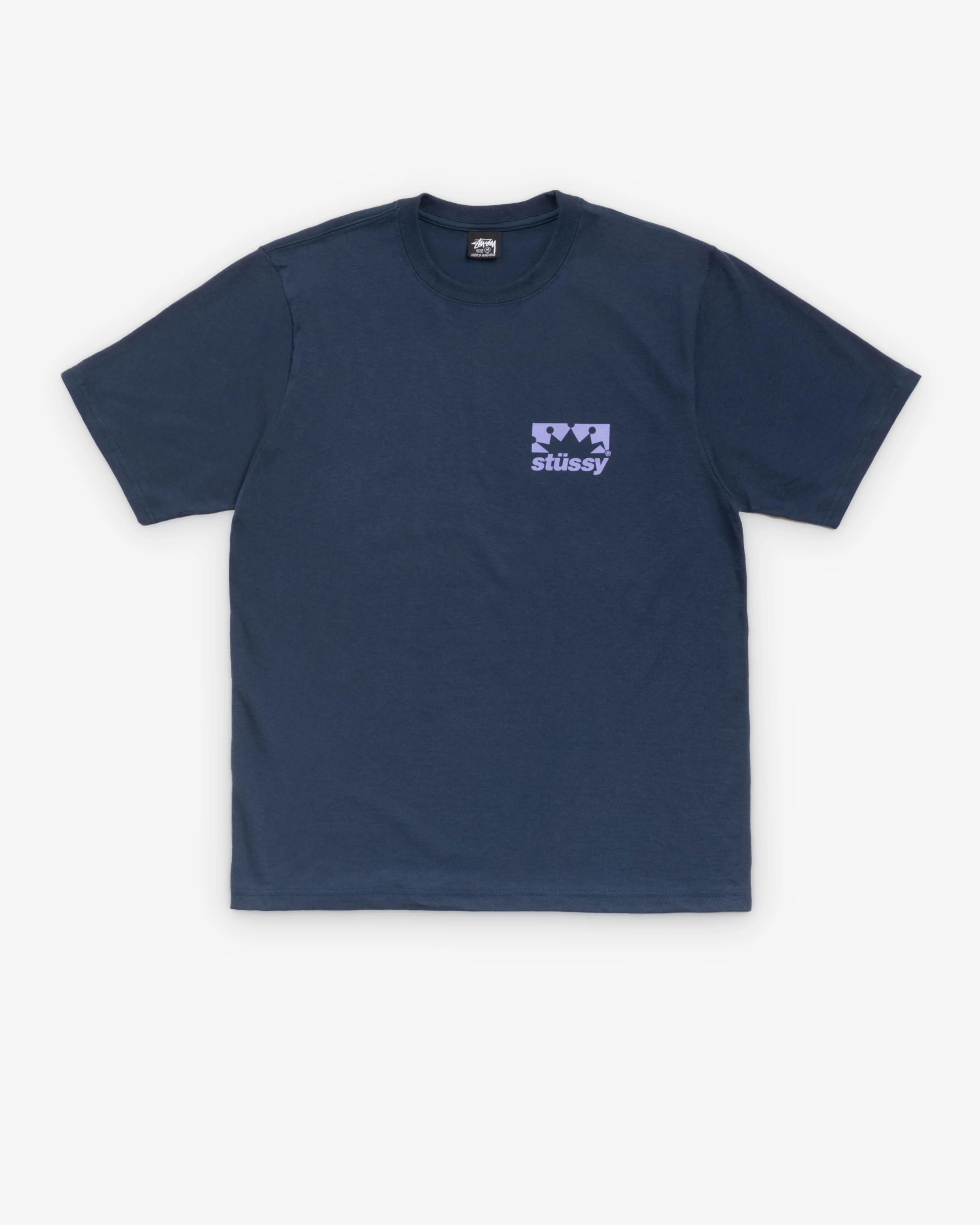 Stüssy - Men's Box Crown Tee - (Navy) - Image 2