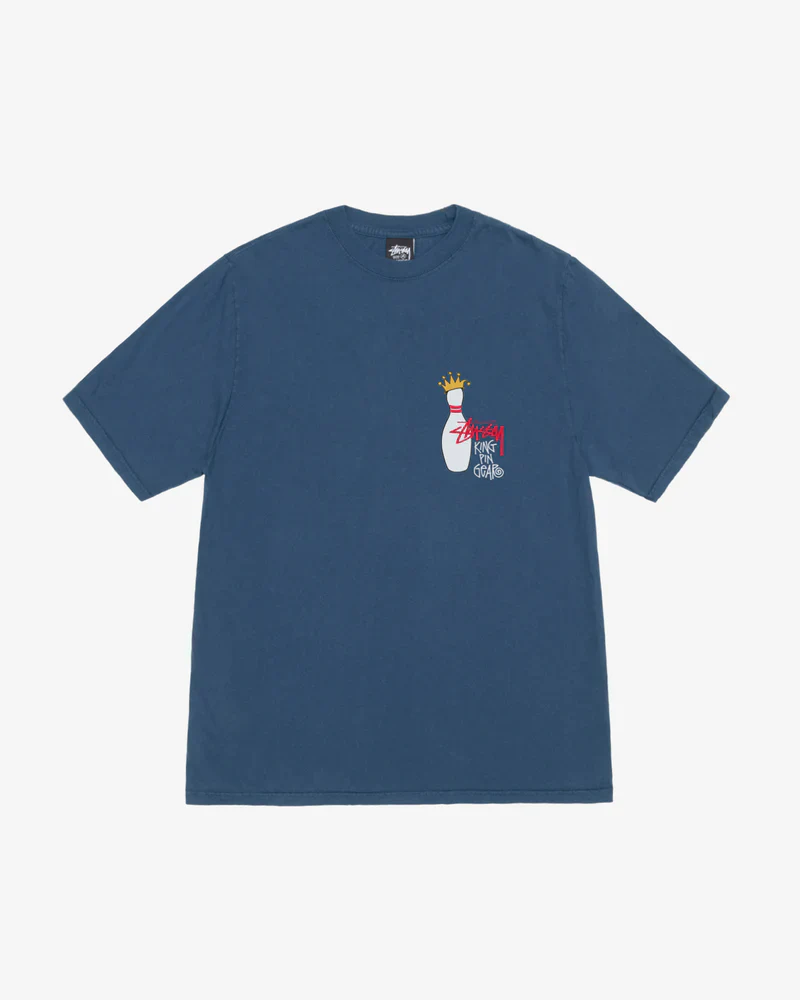 Stüssy - Men's Kingpin Pigment Dyed T-Shirt - (Navy) - Image 2
