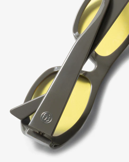 Stüssy - Men's Landon Sunglasses - (Grey/Yellow) - Image 4
