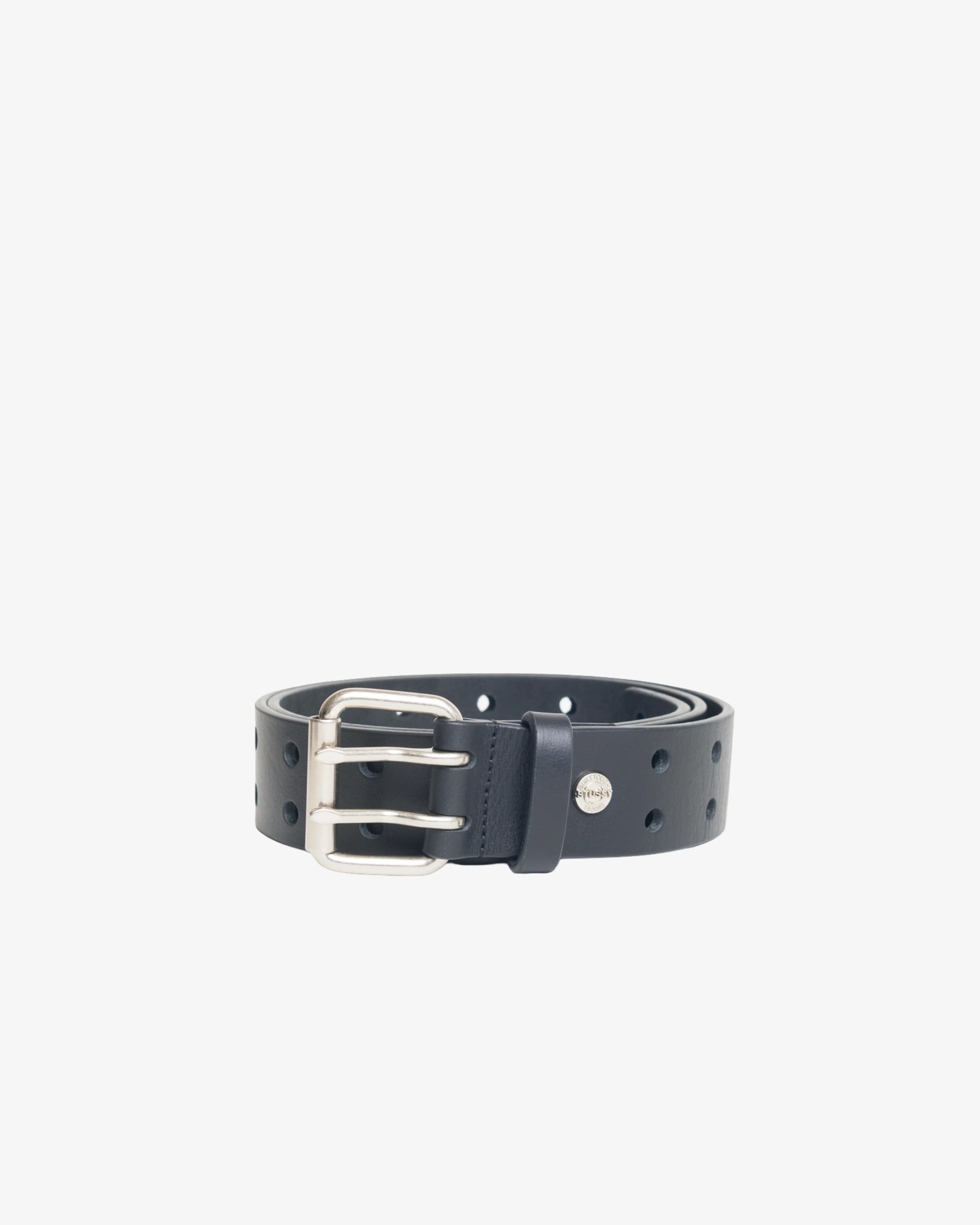 Stüssy - Men's Leather Punch Out Belt - (Black)