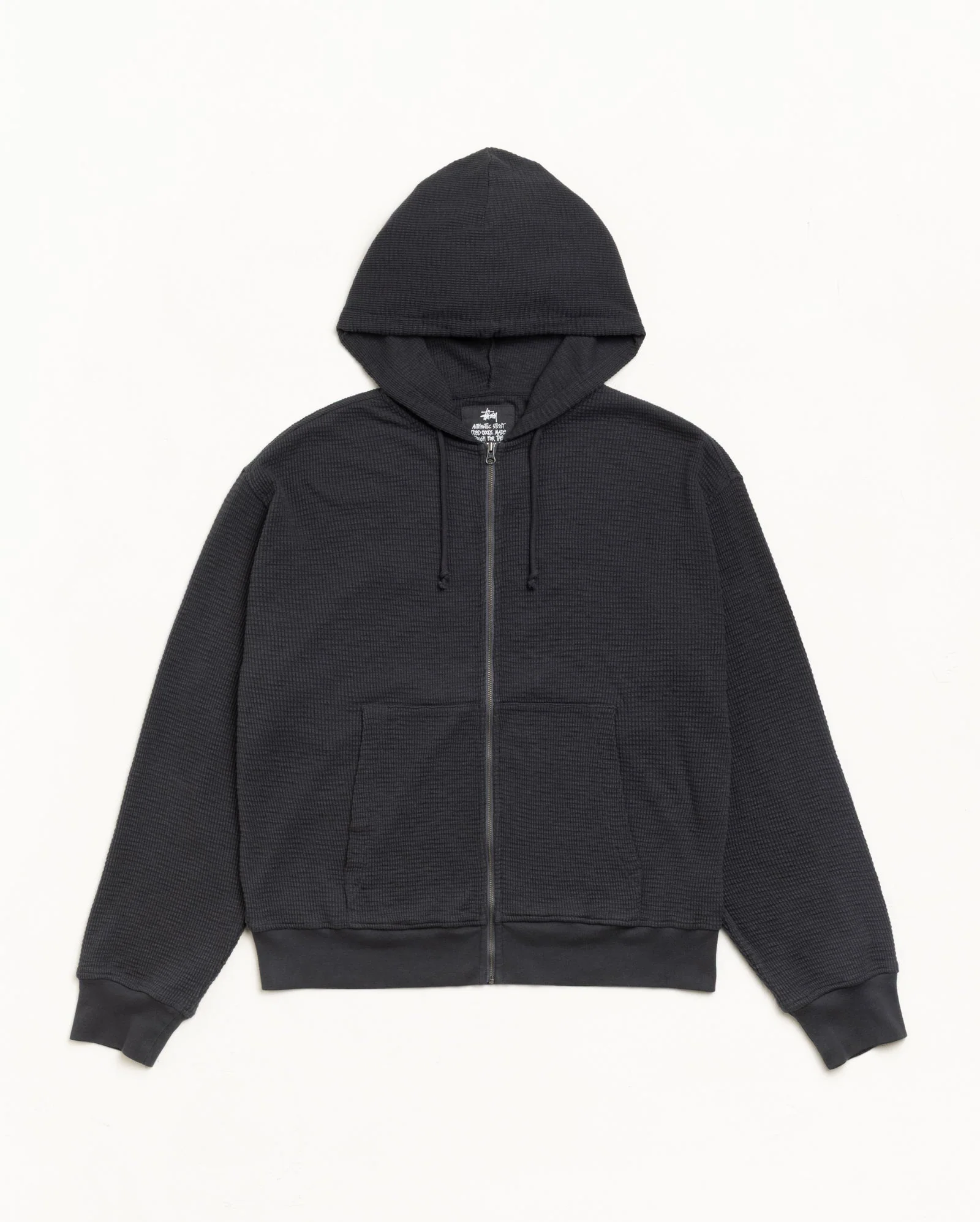 Stüssy - Men's Light Weight Thermal Hood - (Faded Black)