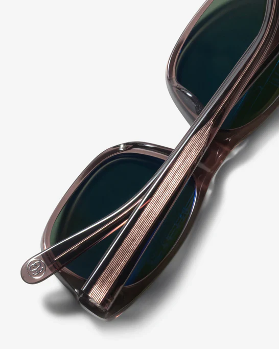 Stüssy - Men's Michael Sunglasses - (Transparent Taupe/Green Lens) - Image 4