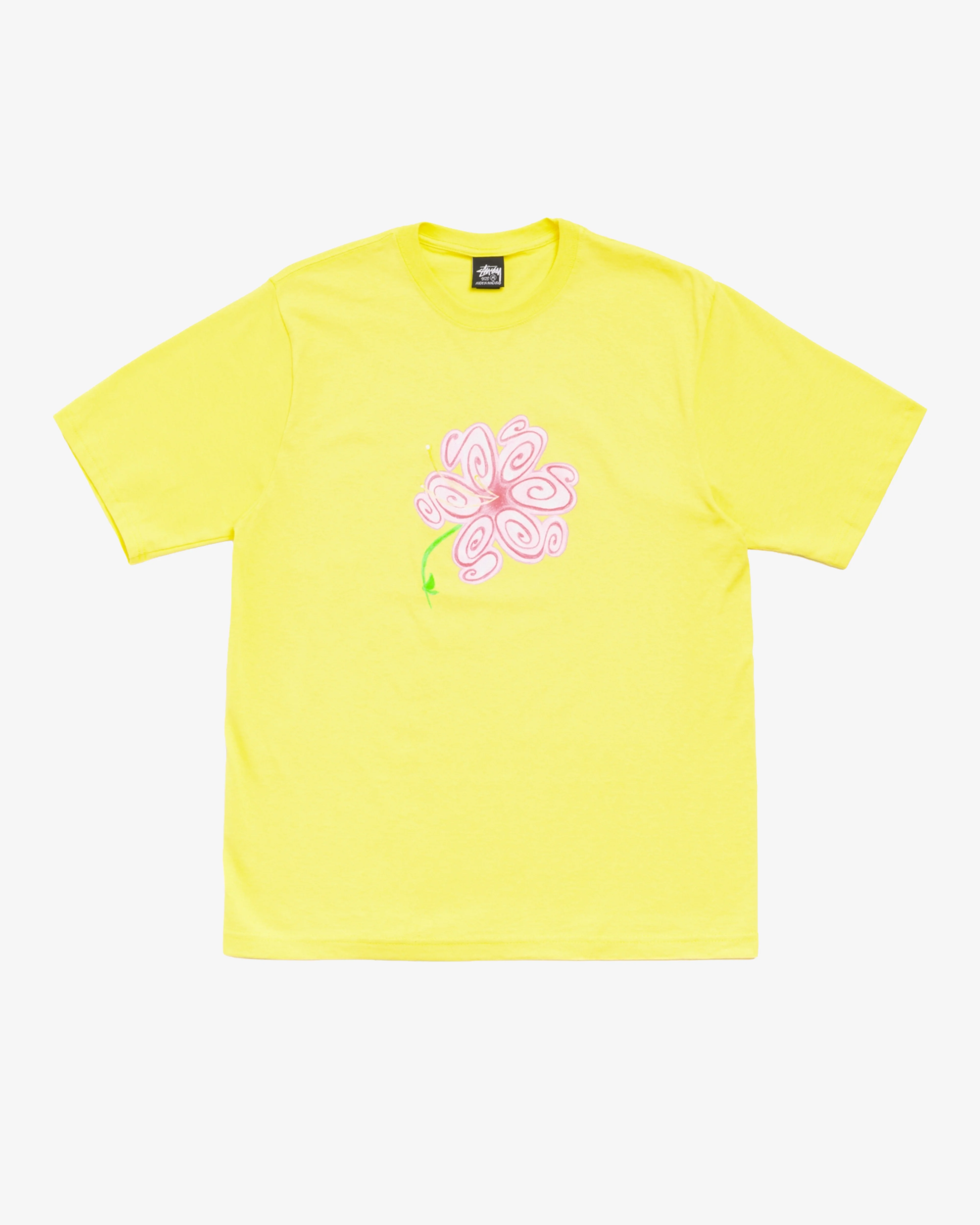 Stüssy -  Men's S Flower Tee - (Lemon)