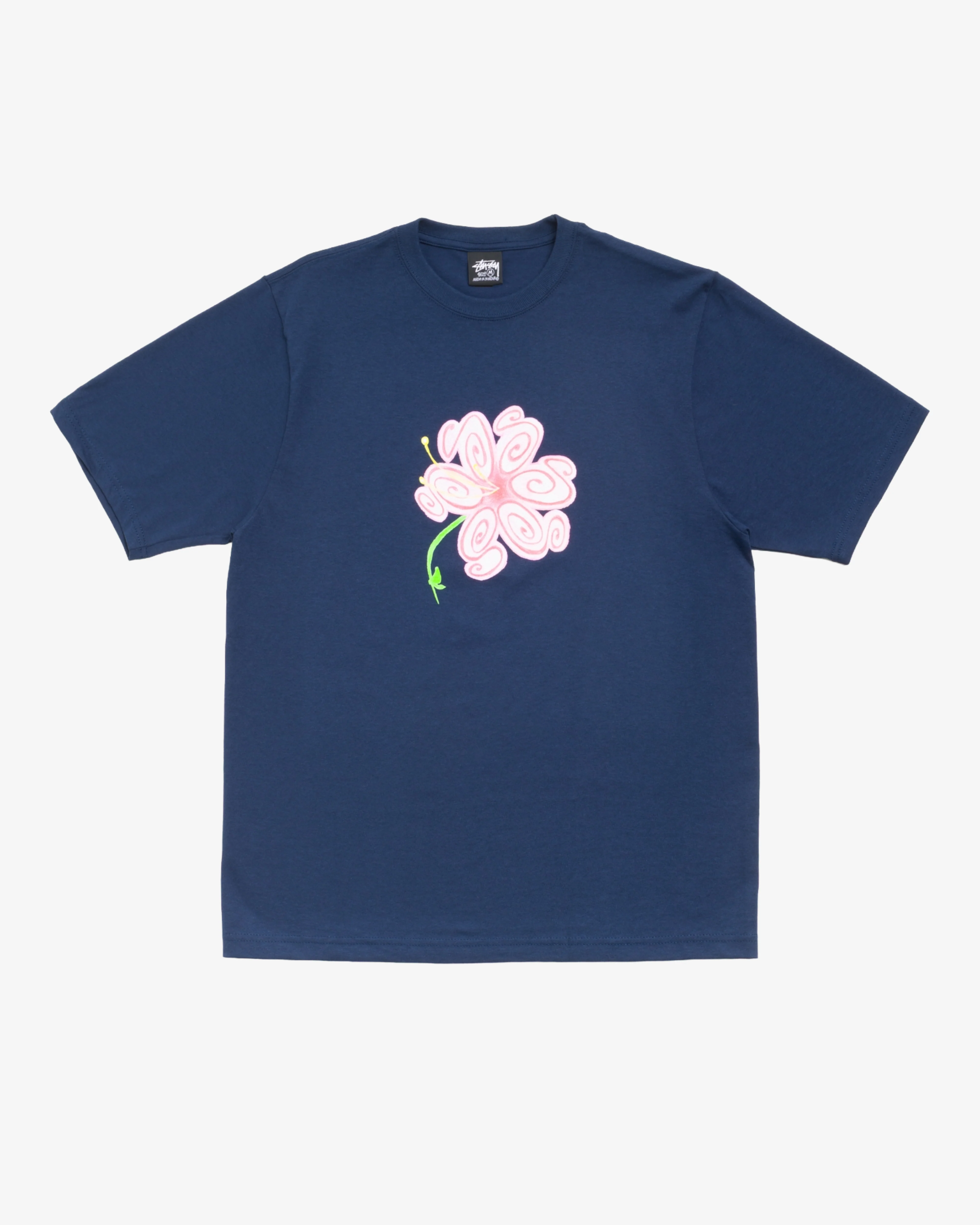 Stüssy - Men's S Flower Tee - (Navy)