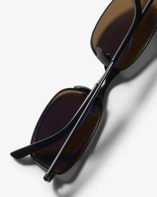 Stüssy - Men's Simon Sunglasses - (Matte Black/Brown Lens) - Image 4