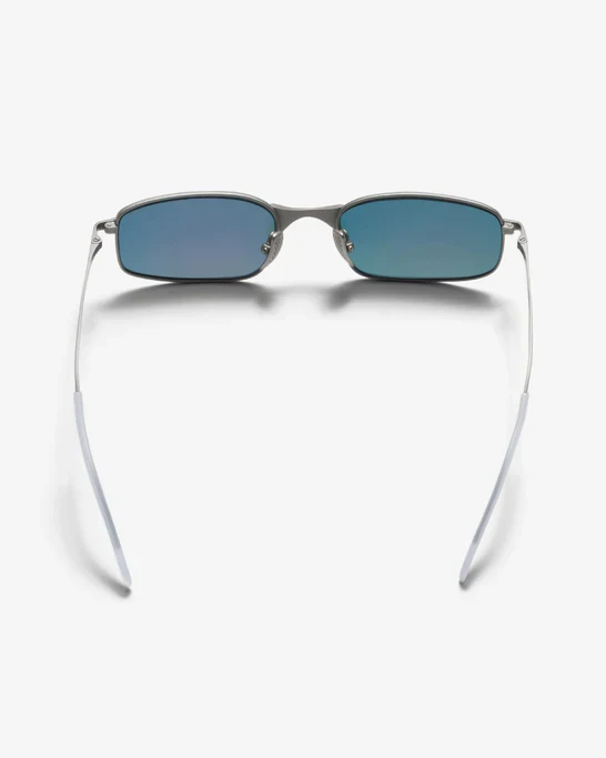 Stüssy - Men's Simon Sunglasses - (Matte Silver/Sunflare Mirror Lens) - Image 3