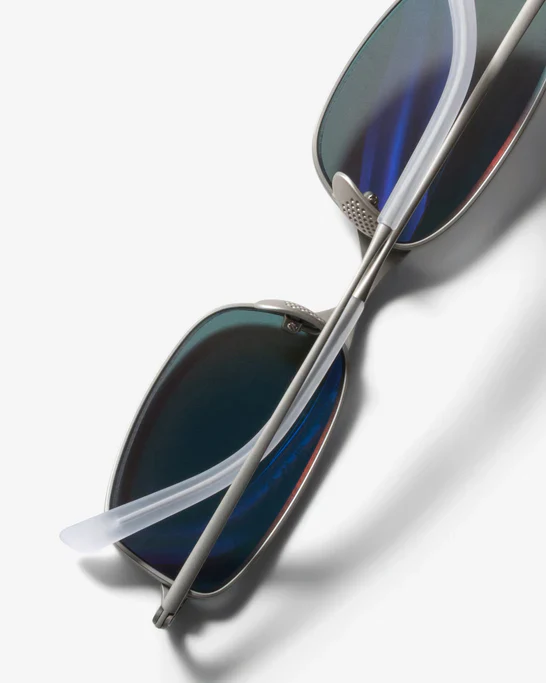 Stüssy - Men's Simon Sunglasses - (Matte Silver/Sunflare Mirror Lens) - Image 4
