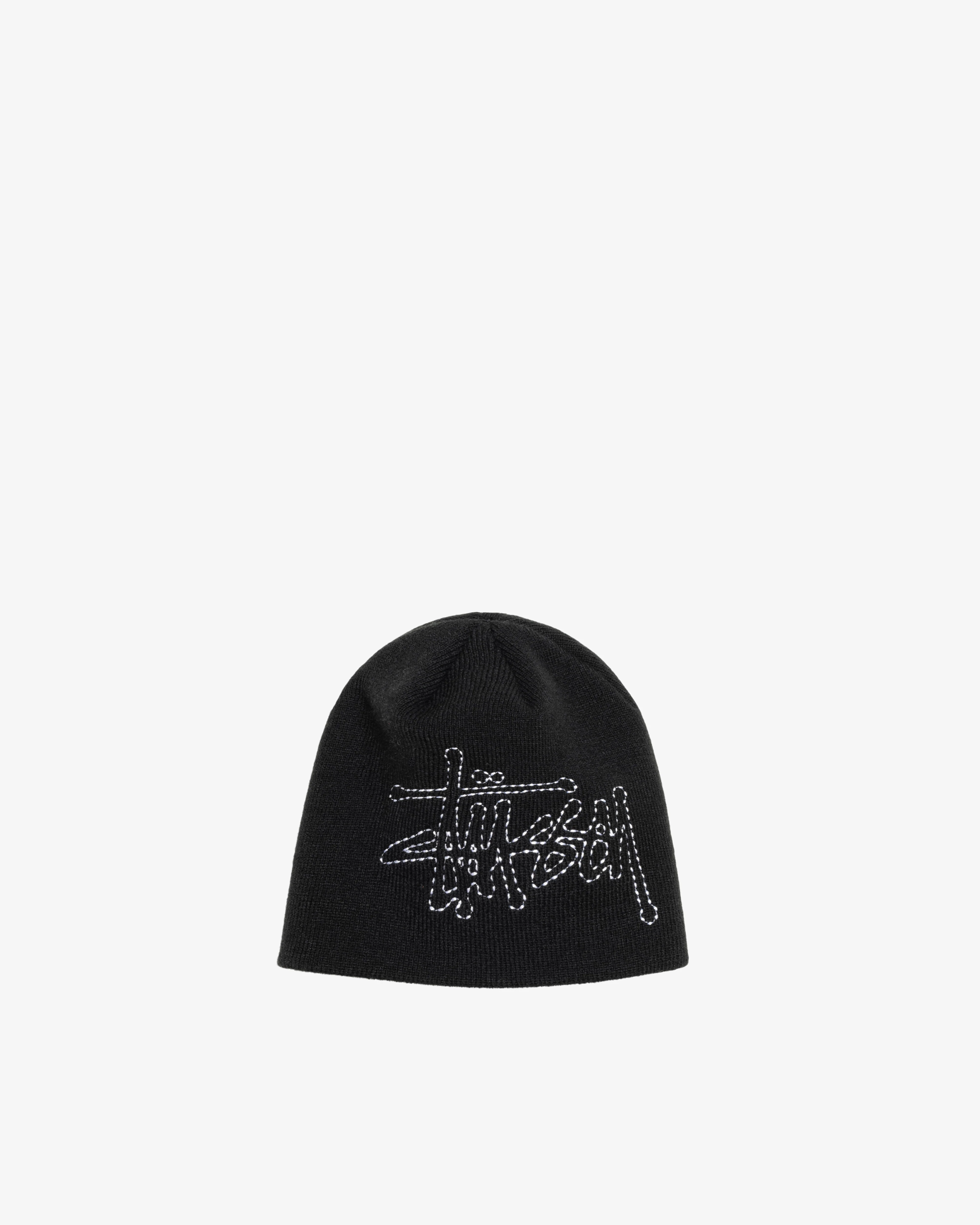 Stussy - Men's Stitch Basic Logo Skullcap - (Black)