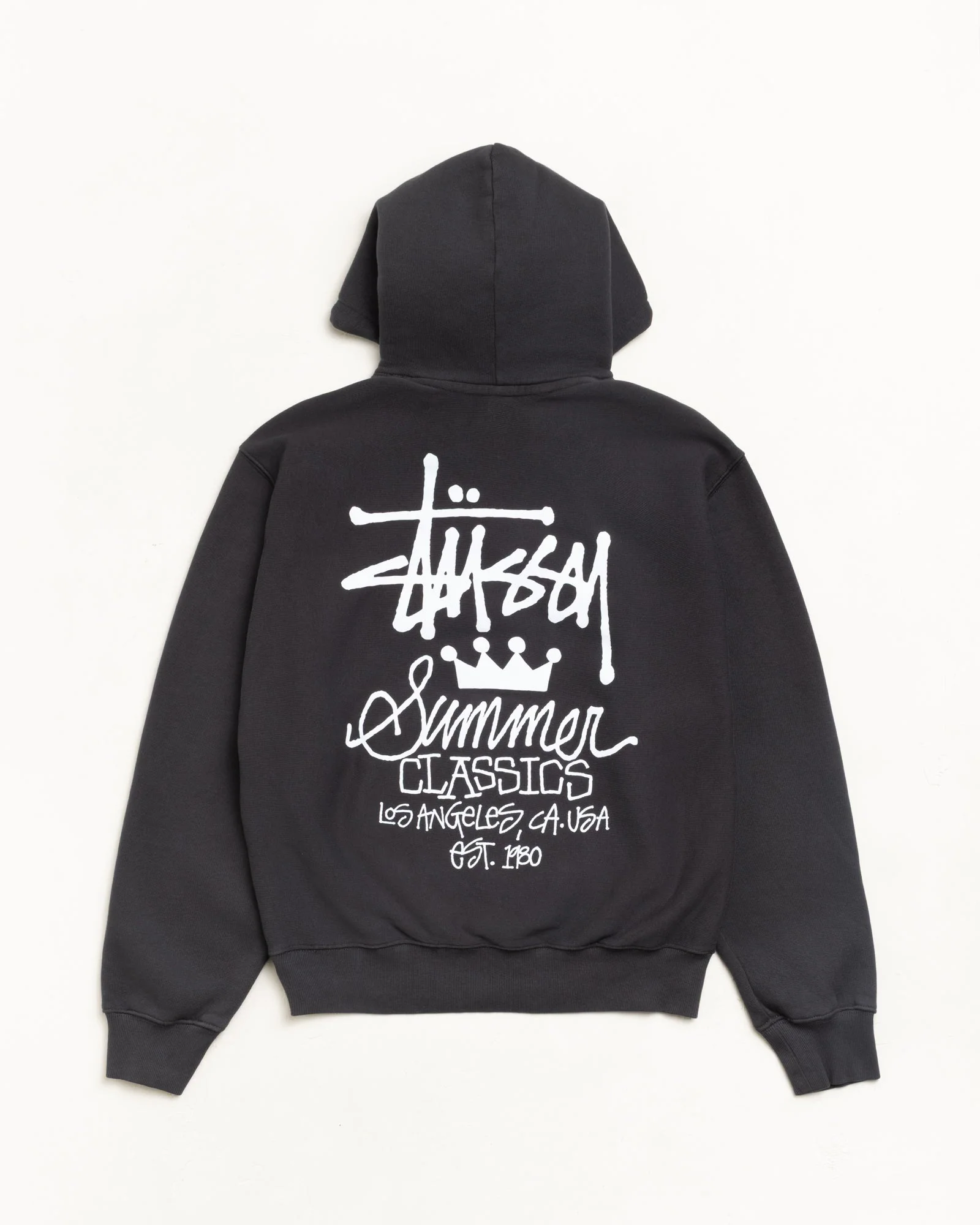 Stüssy - Men's Summer Classics Gar. Dyed Hood - (Faded Black)