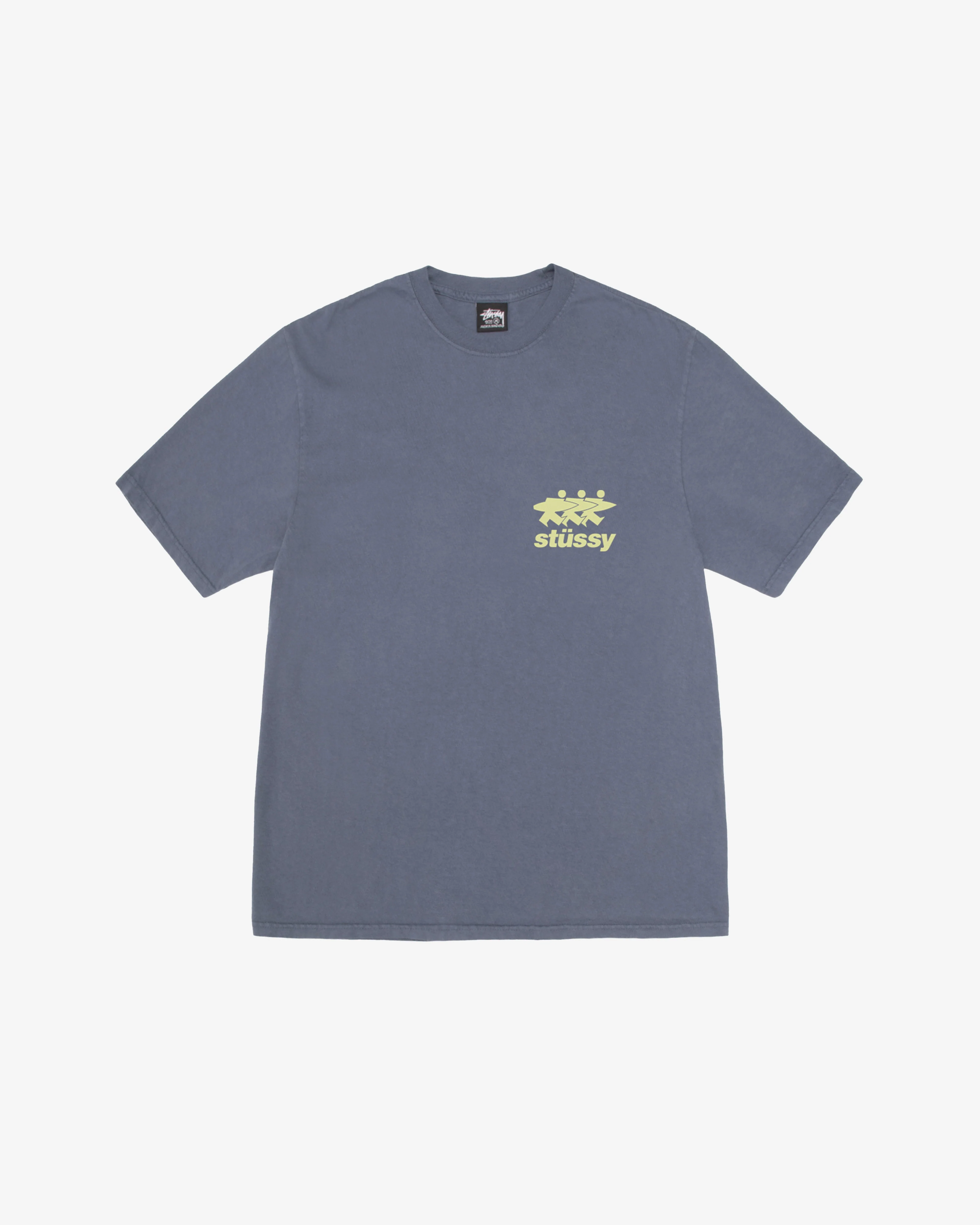 Stussy - Men's Surfwalk Pig. Dyed Tee - (Indigo) - Image 2