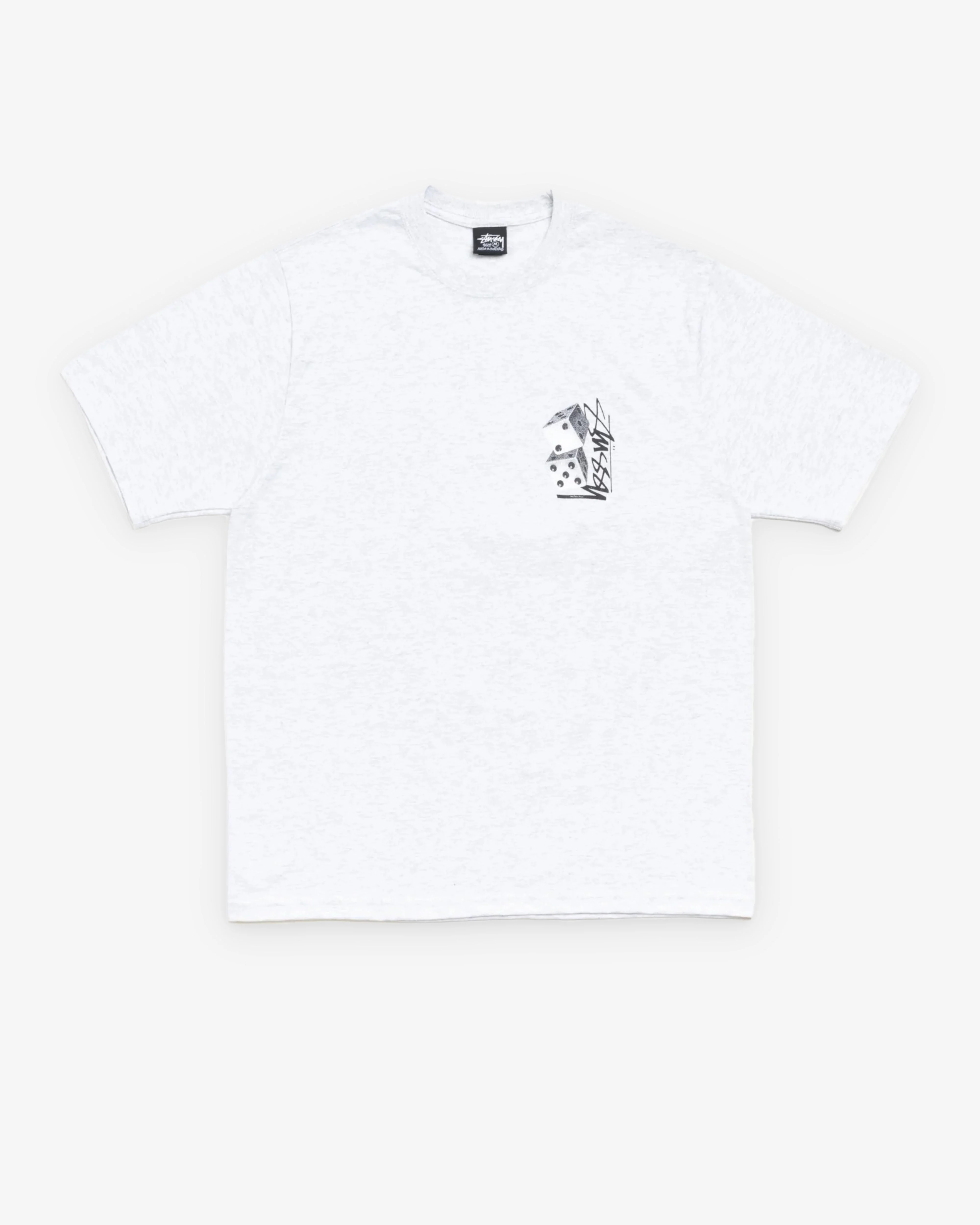 Stüssy - Men's Tall Dice Tee - (Ash Heather) - Image 2