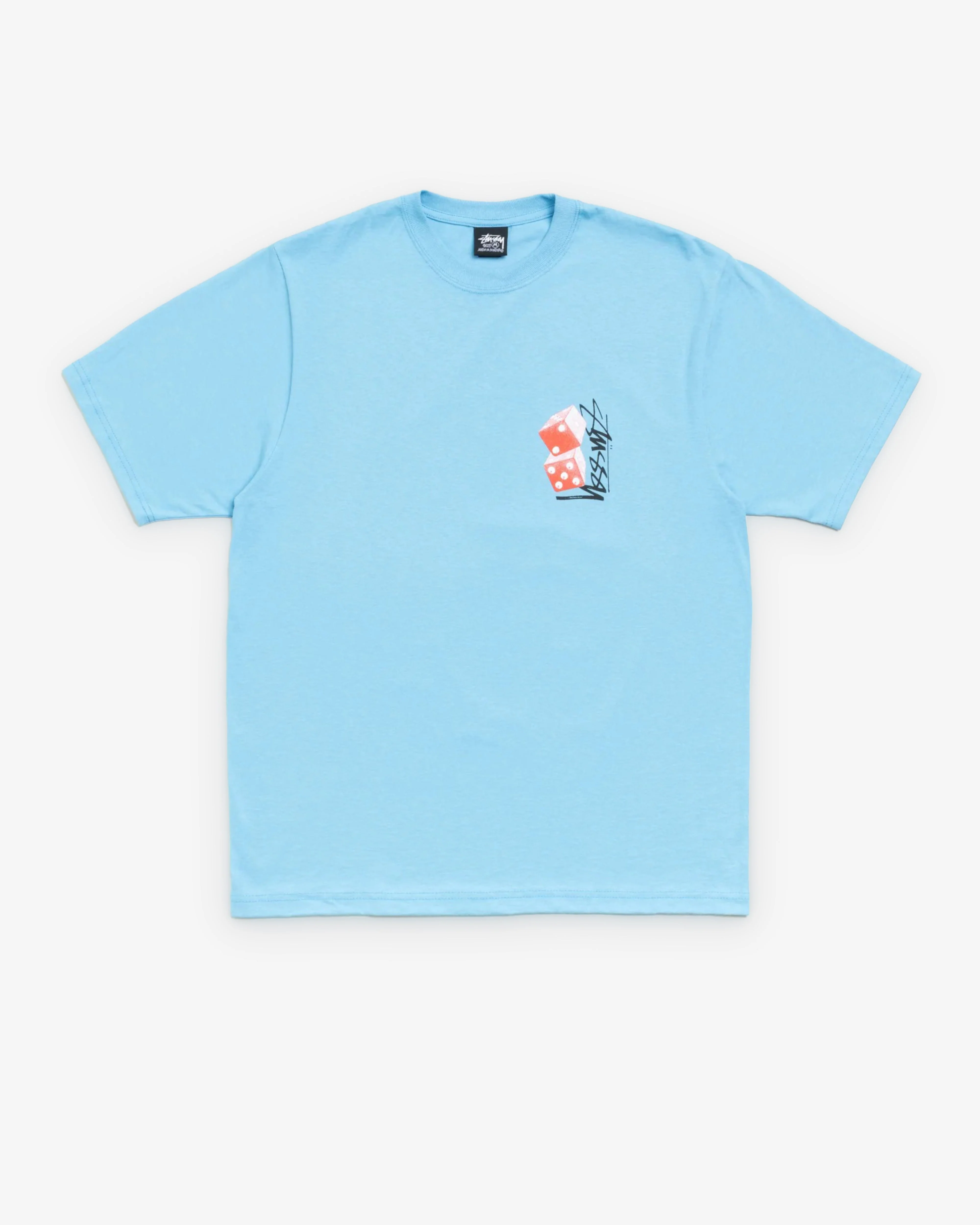 Stüssy - Men's Tall Dice Tee - (Sky Blue) - Image 2