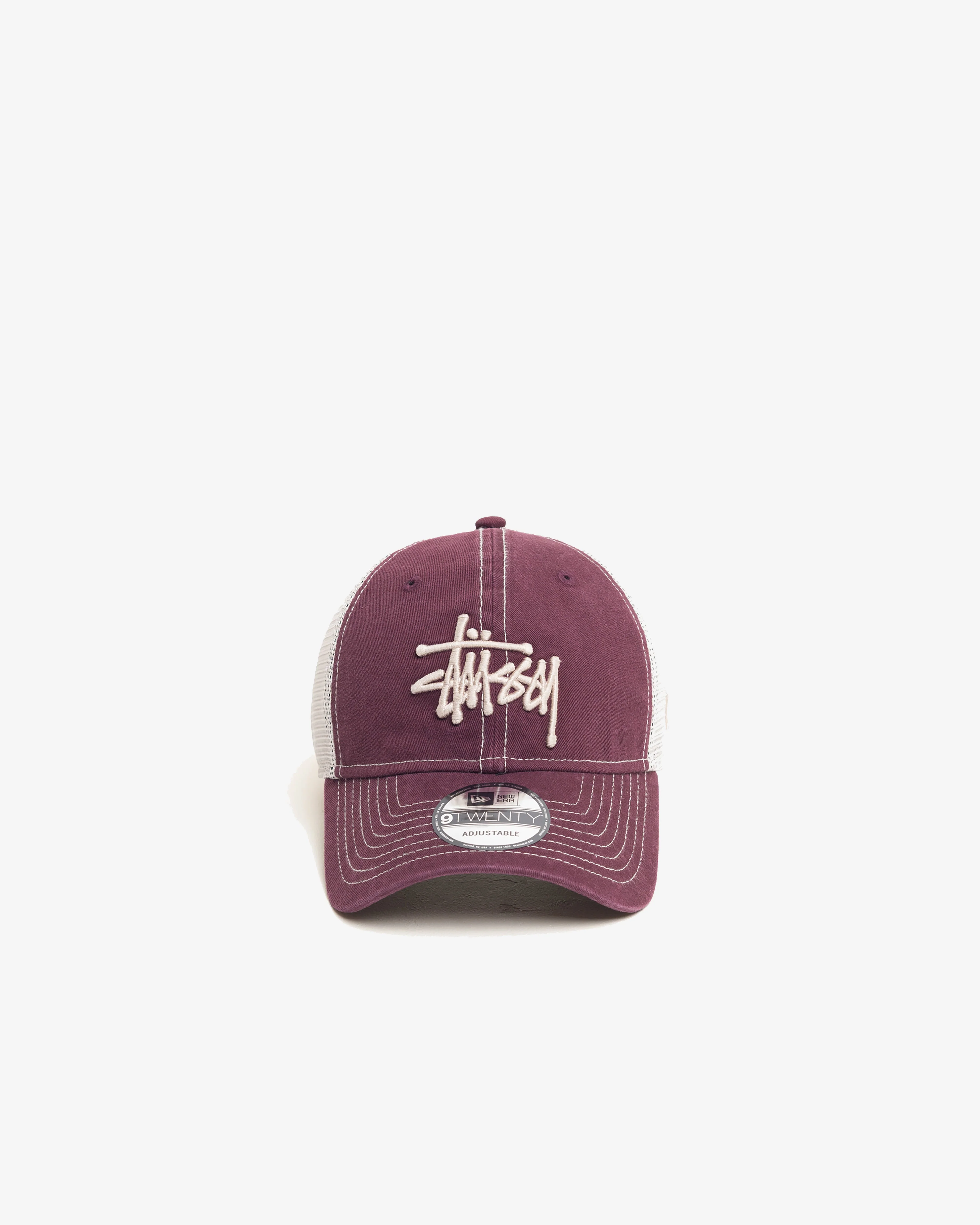 Stüssy - Men's Washed Basic Trucker 9Twenty - (Maroon)