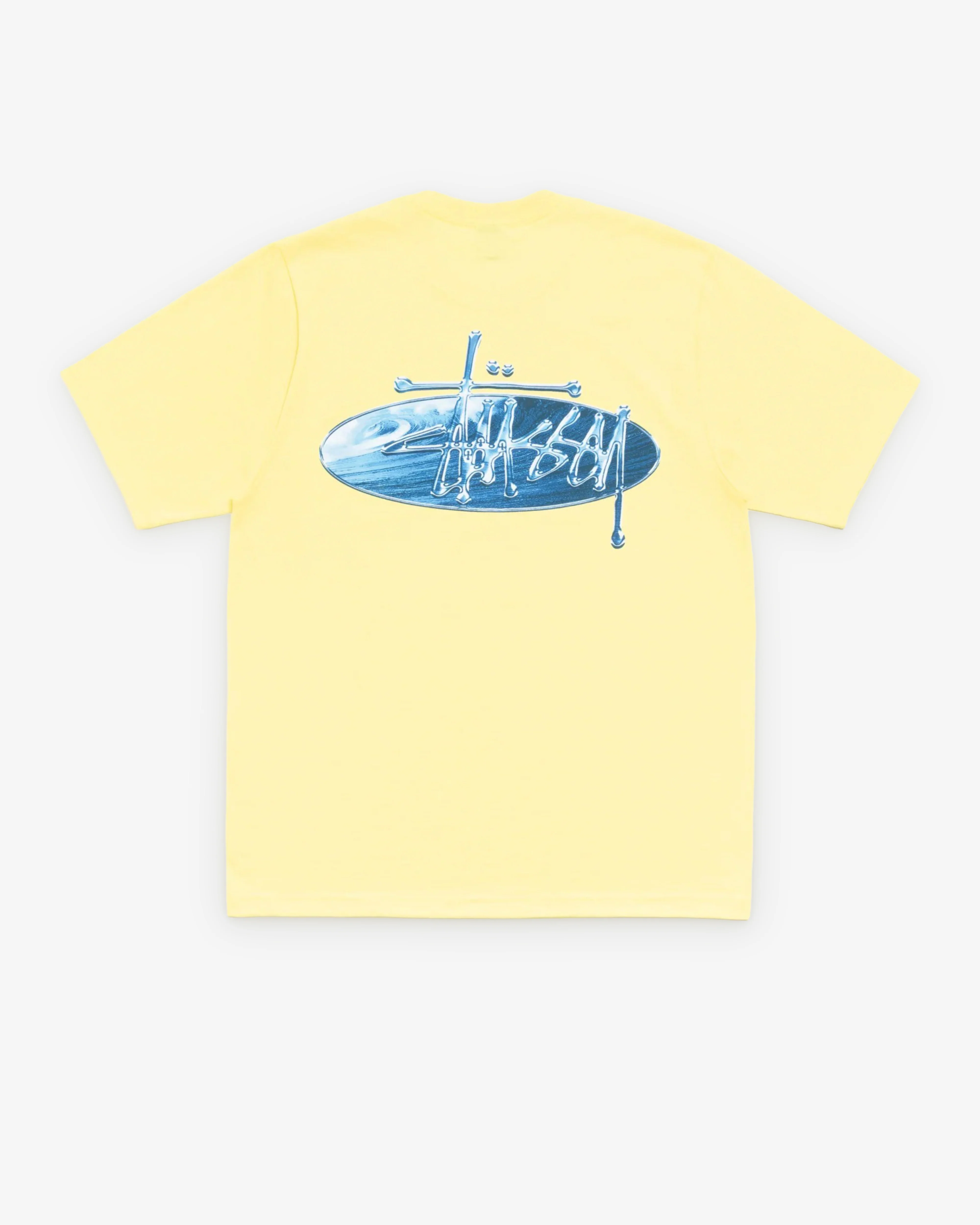 Stussy - Men's Wave Oval Tee - (Lemon)