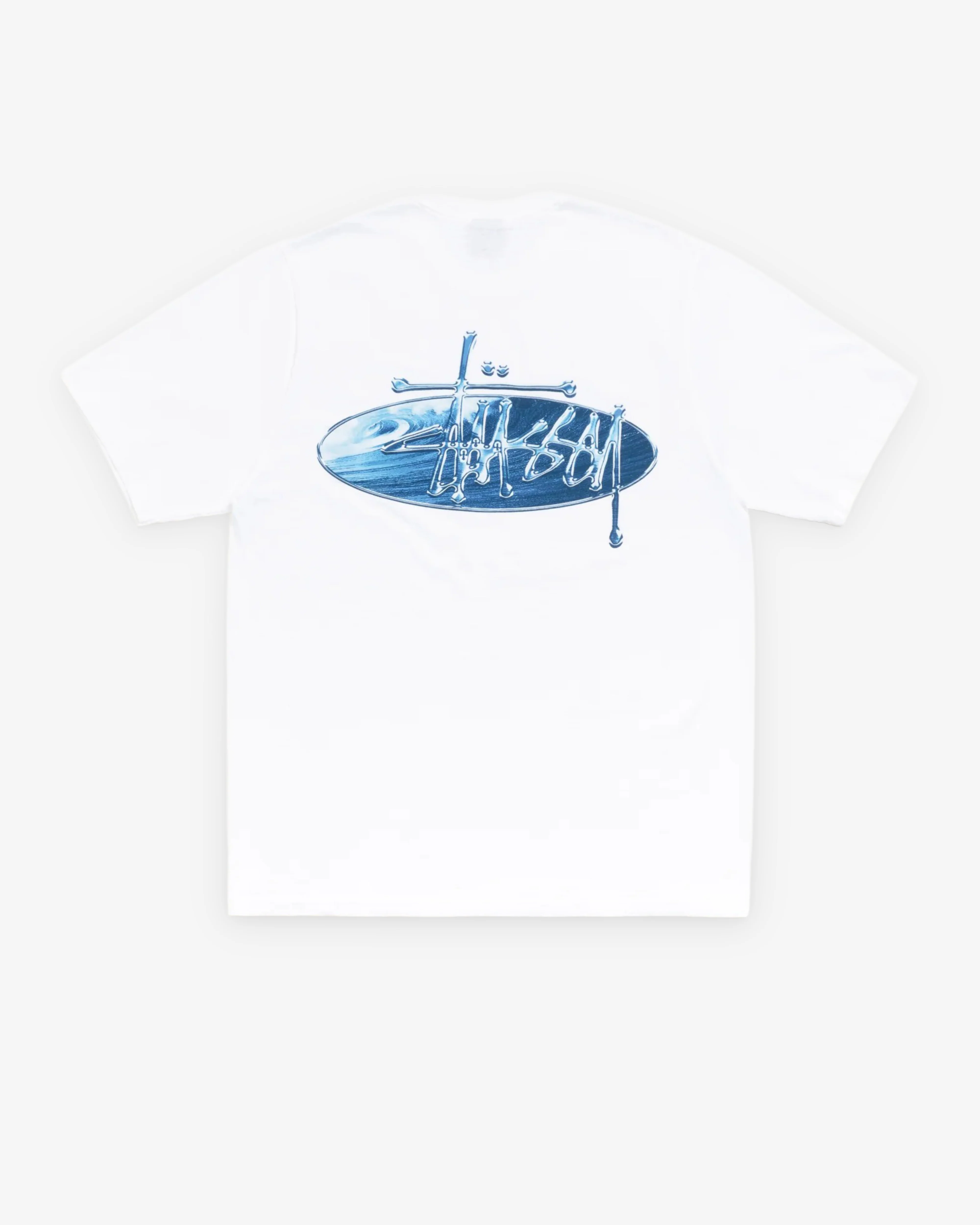 Stussy - Men's Wave Oval Tee - (White)